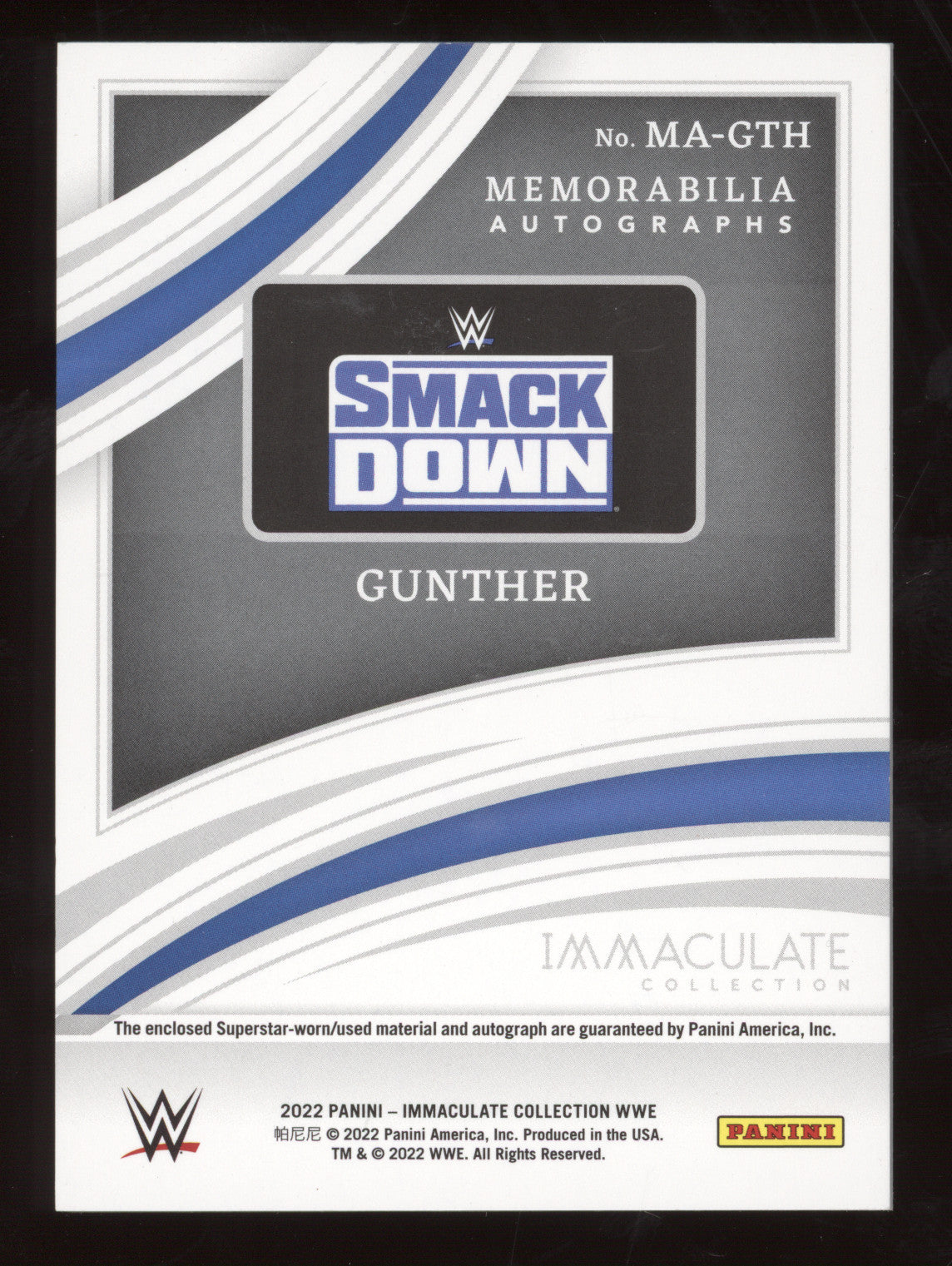 2023 Panini Impeccable Intercontinental Diesel #DSL Autograph 58/94 Memorabilia