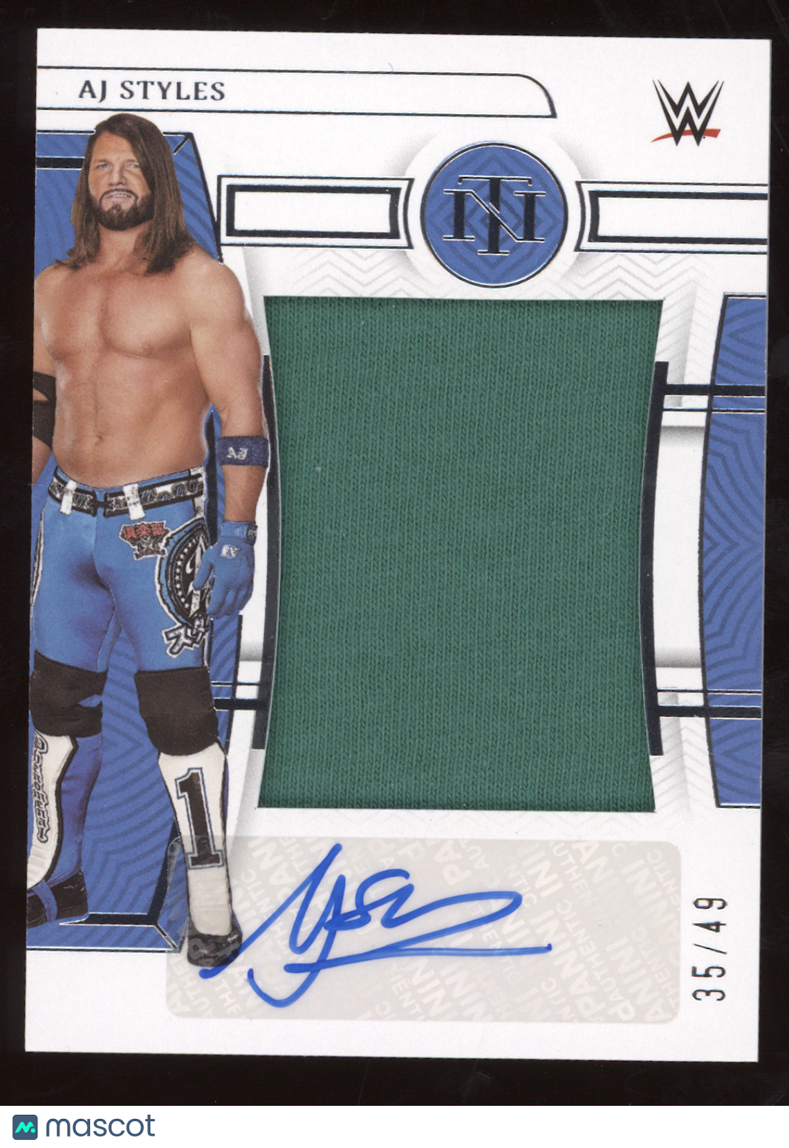 2023 Panini Chronicles National Treasures AJ Styles #NT-AJS Superstar-worn 35/49