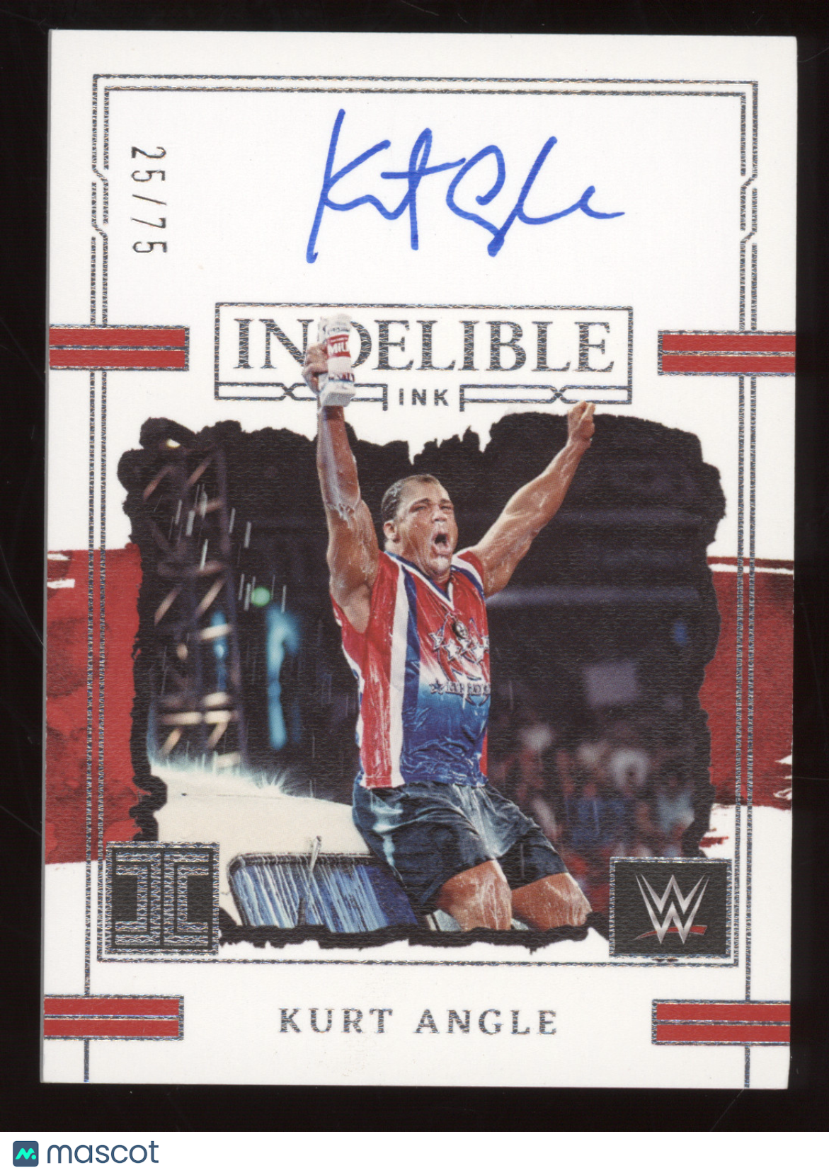 2023 Panini Impeccable Indelible Ink Kurt Angle #IN-KAG 25/75