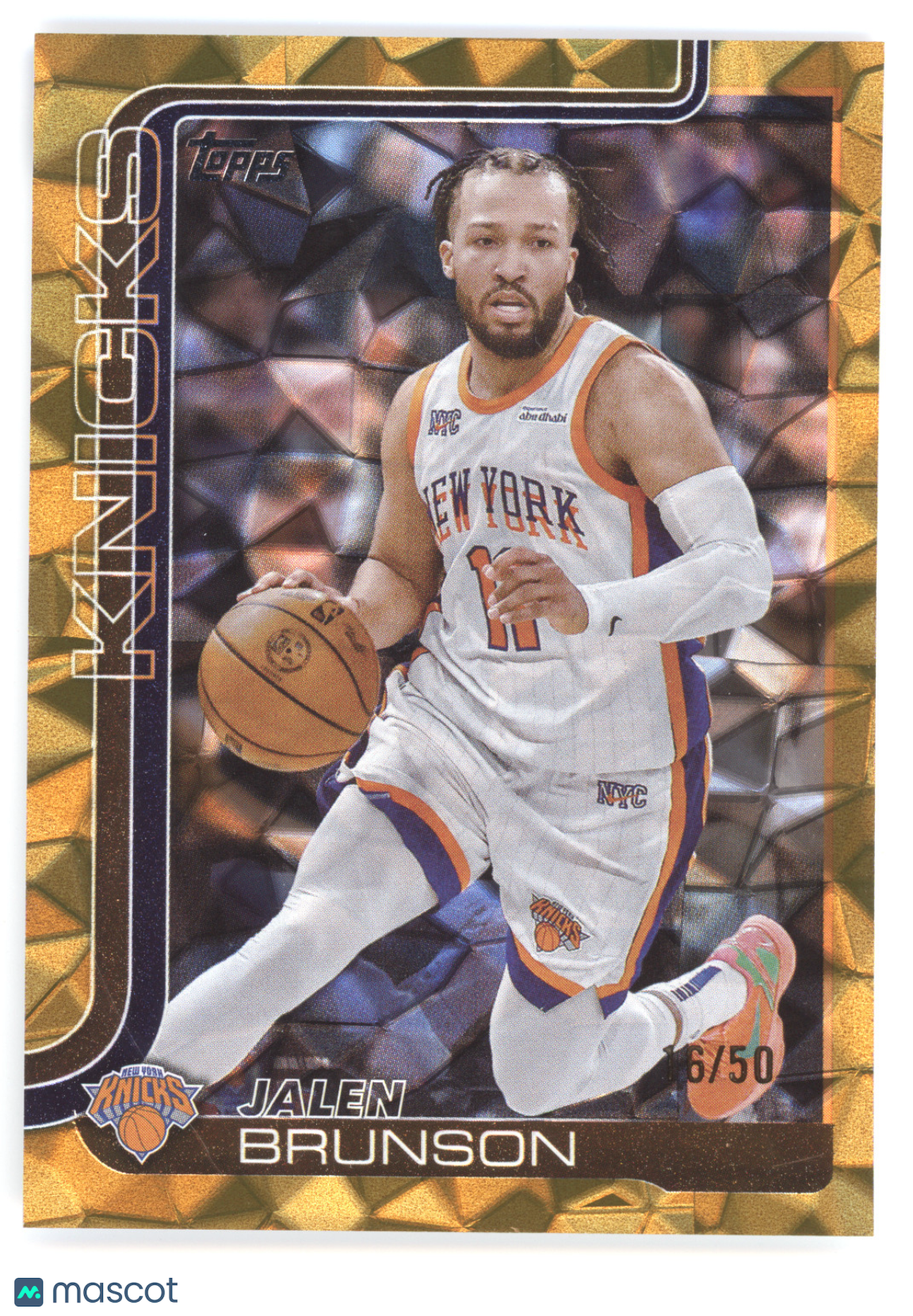2025 Topps Jalen Brunson #14 Gold Diamante 16/50