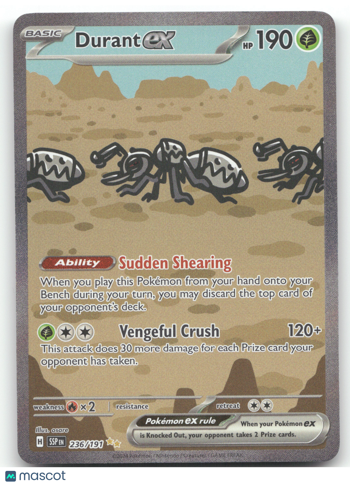 2024 Surging Sparks Durant ex Secret Rare #236/191