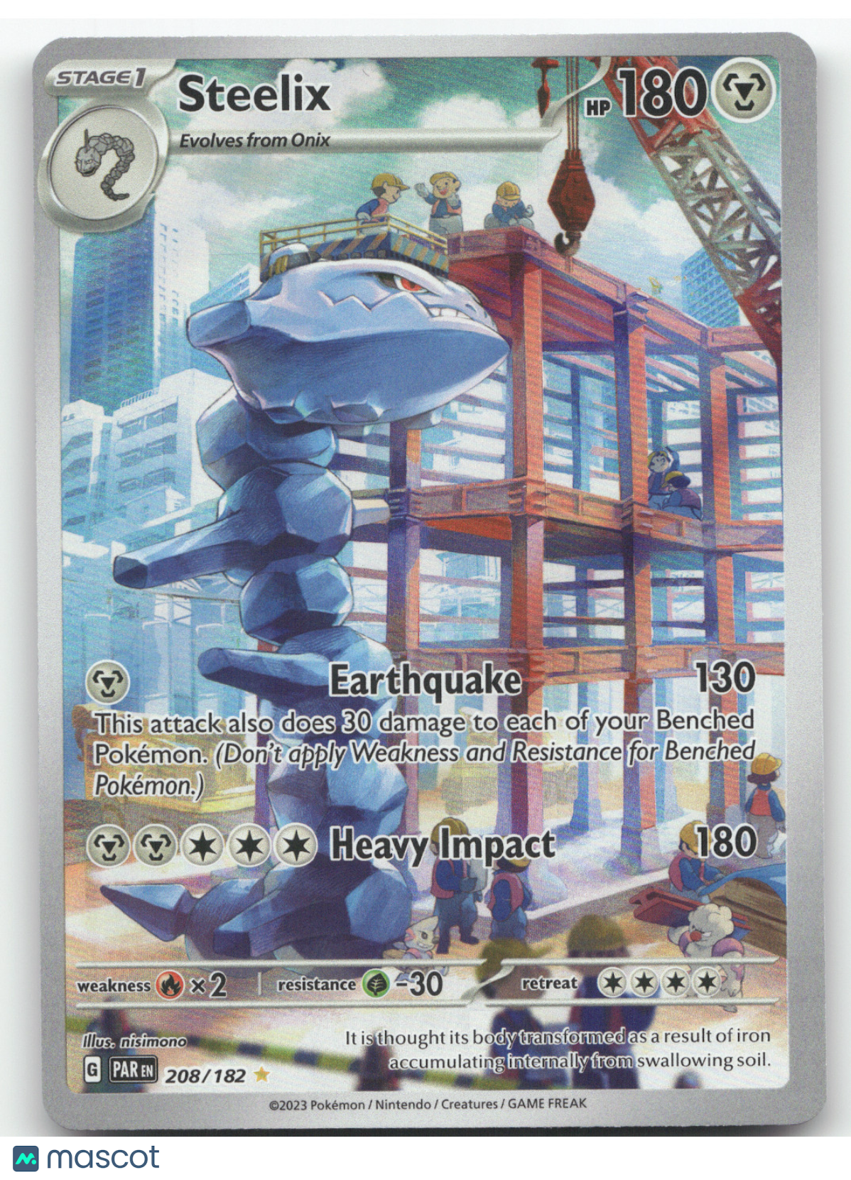 2023 Paradox Rift Steelix Secret Rare #208/182