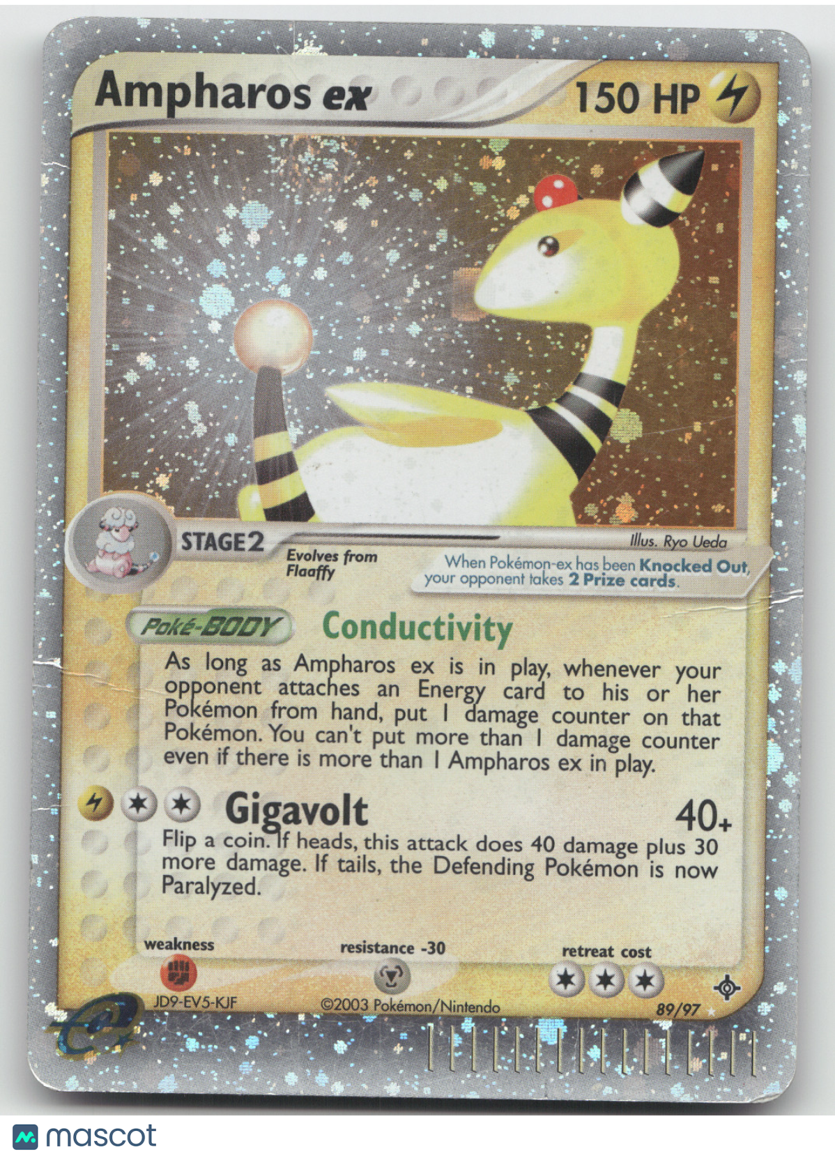 2003 EX Dragon Ampharos ex Holo Rare #89/97