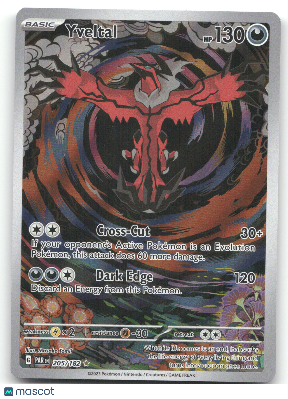 2023 Paradox Rift Yveltal Secret Rare #205/182