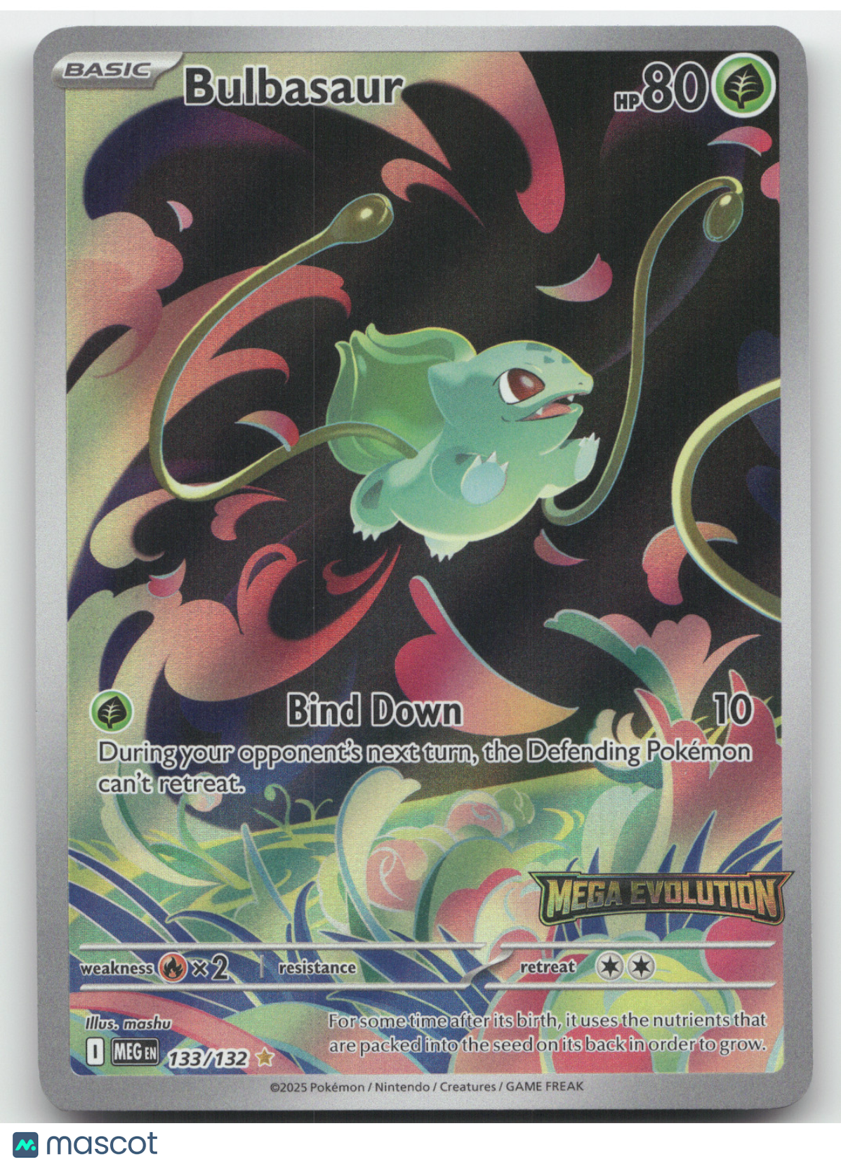 2025 Mega Evolution Bulbasaur Secret Rare #133/132