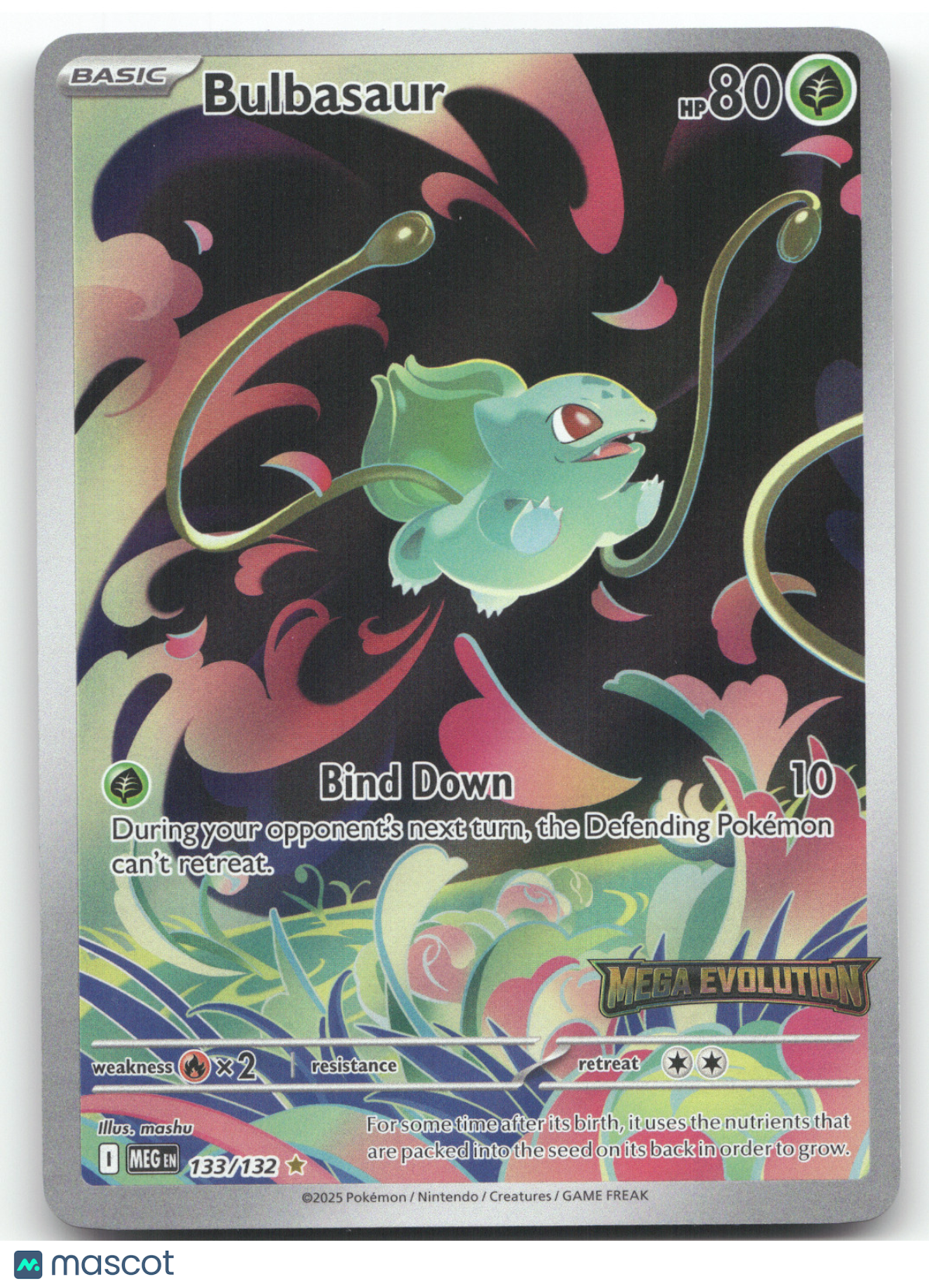 2025 Mega Evolution Bulbasaur Secret Rare #133/132