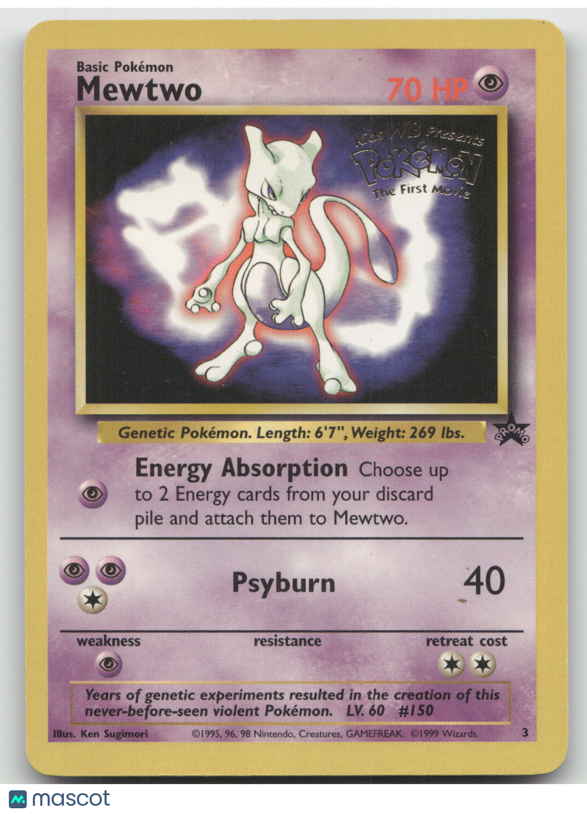 1999 Wizards Mewtwo Black Star Promo #3
