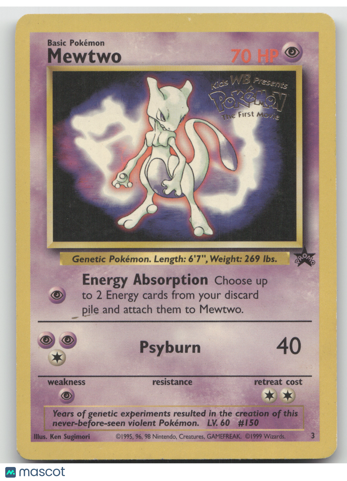 1999 Wizards Mewtwo Black Star Promo #3