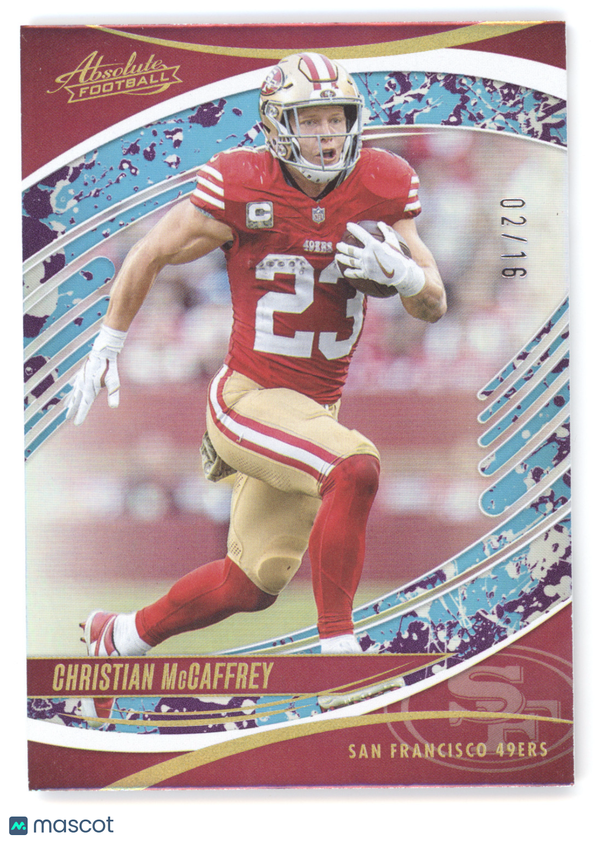 2025 Panini Absolute Football Christian McCaffrey #49 Spectrum Splash 02/16