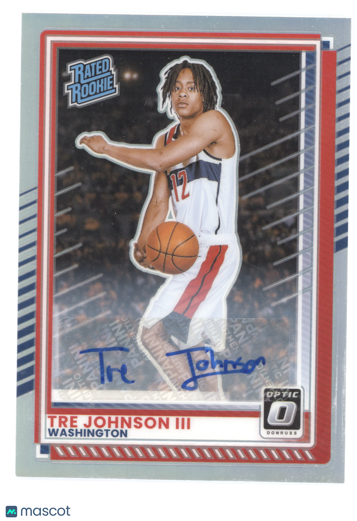 2025 Donruss Optic Rated Rookie Tre Johnson III #2 Holo Optic Autograph