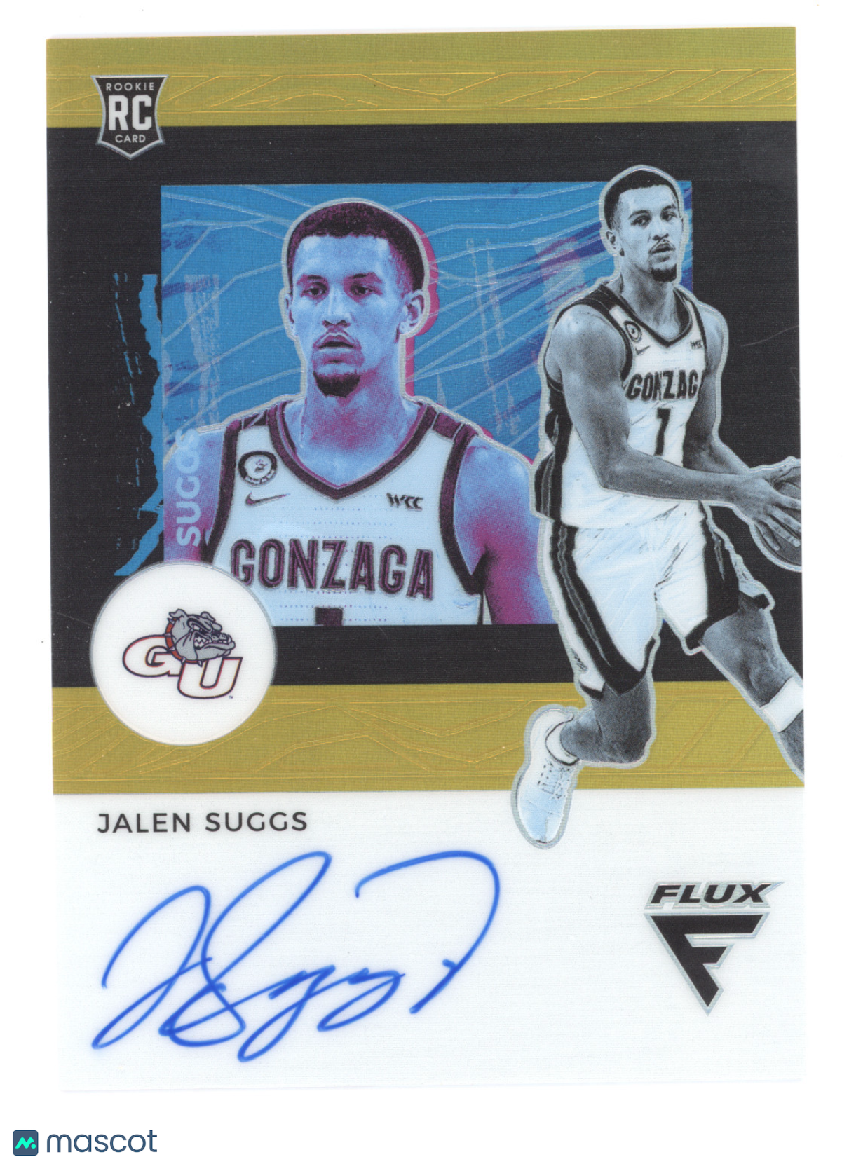 2021 Panini Chronicles Flux Draft Picks Autograph Jalen Suggs #JS Gold RC 02/10