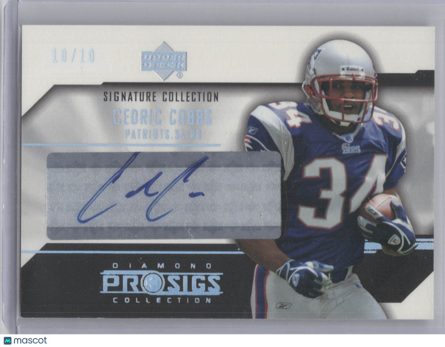 2004 Upper Deck Diamond ProSigs Signature Collection Cedric Cobbs #SC-CC 10/10