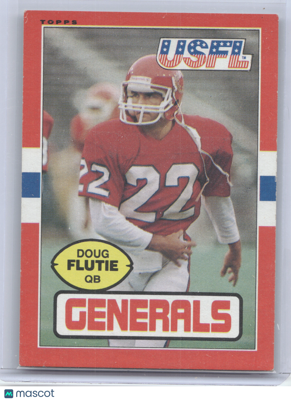 1985 Topps USFL Doug Flutie #80