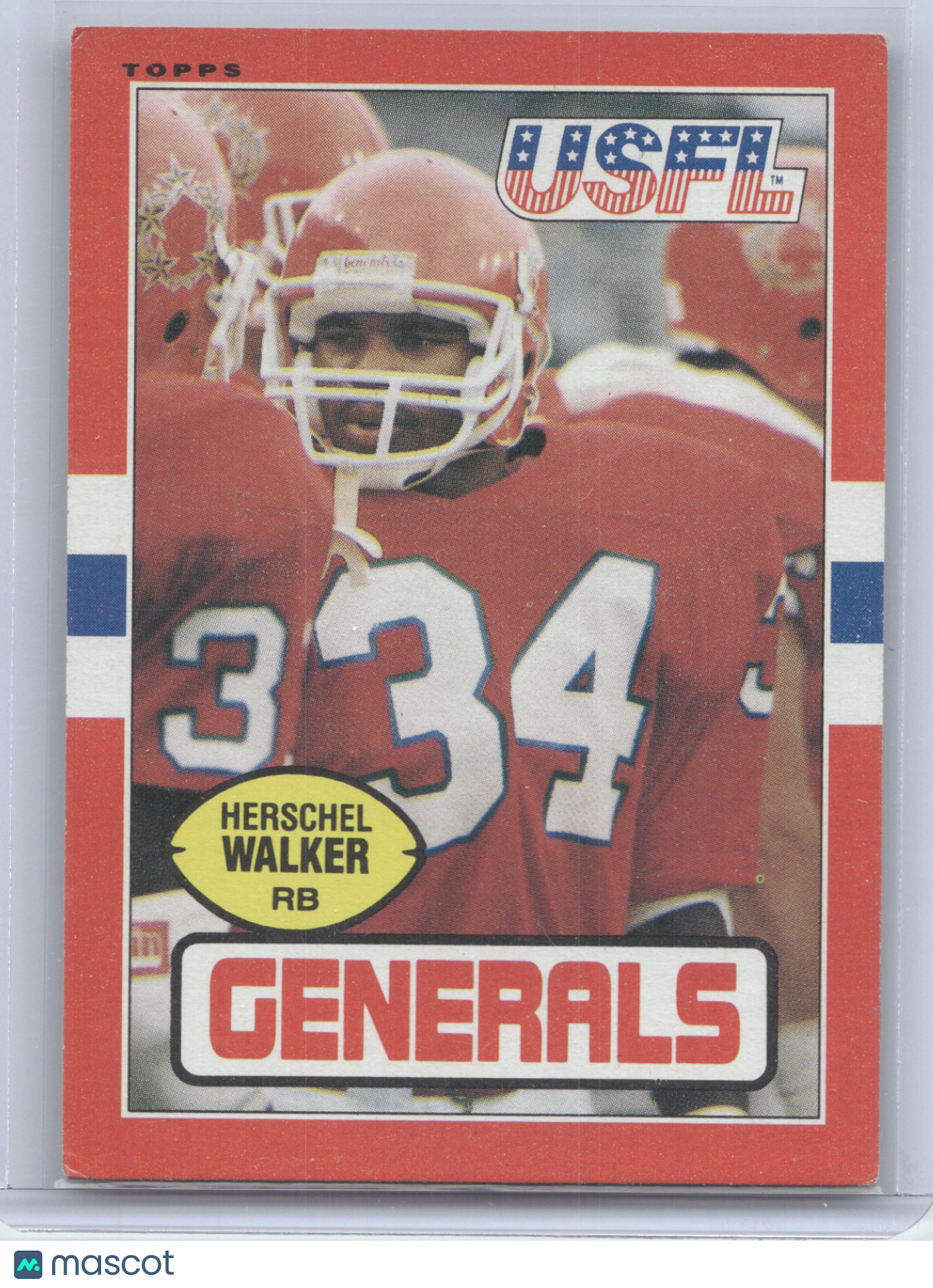 1985 Topps USFL Herschel Walker #86