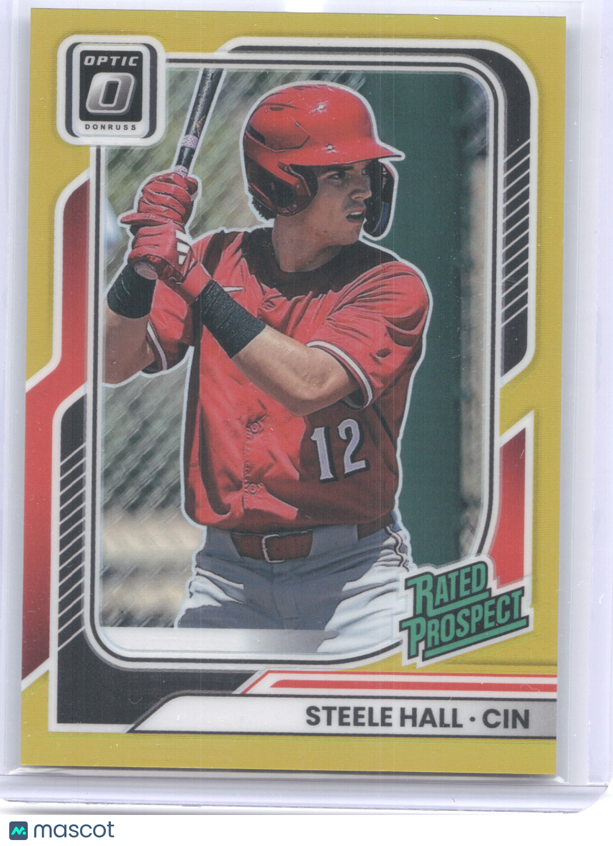 2026 Donruss Optic Rated Prospect Steele Hall #150 Gold Prizm 05/10