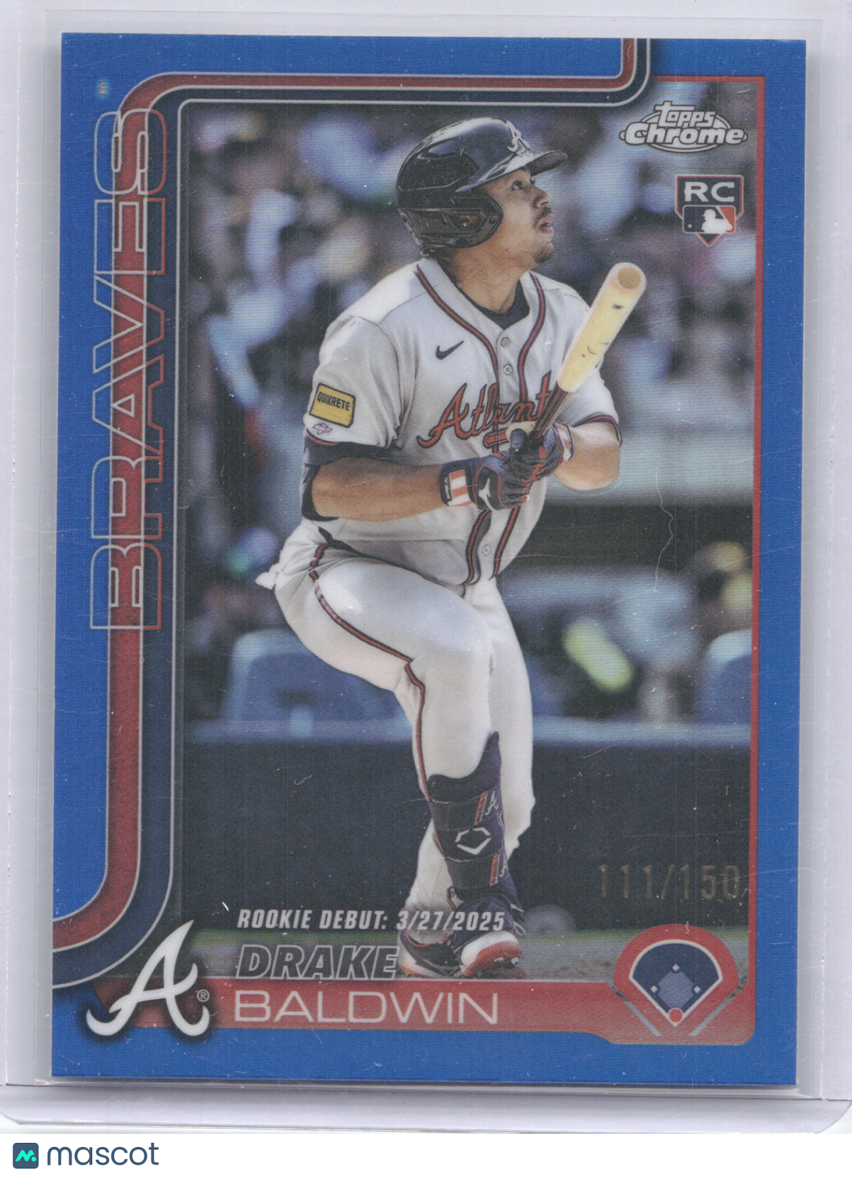 2025 Topps Chrome Update Drake Baldwin #USC88 Blue 111/150 RC