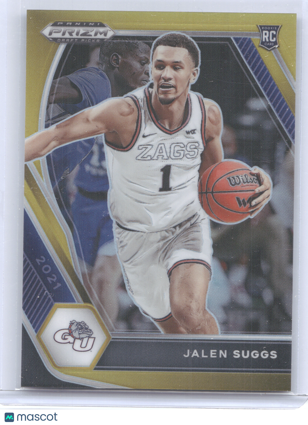 2021 Panini Prizm Draft Picks Jalen Suggs #3 Gold 07/10 RC
