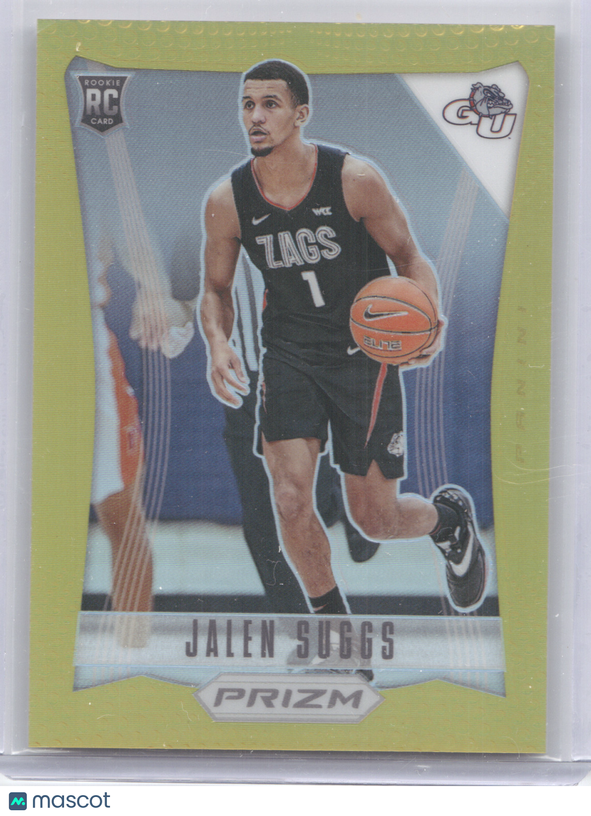 2021 Panini Prizm Draft Picks Jalen Suggs #3 Gold RC 02/10