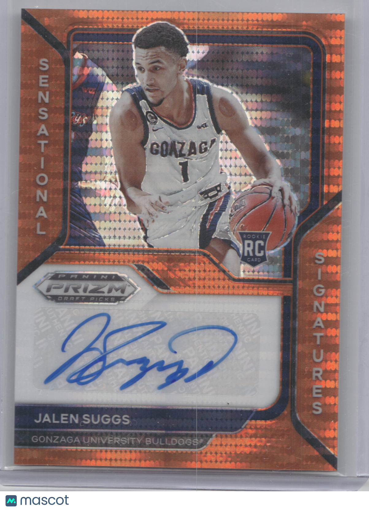 2021 Panini Prizm DP Sensational Signatures Jalen Suggs #JSU Orange Pulsar 04/19