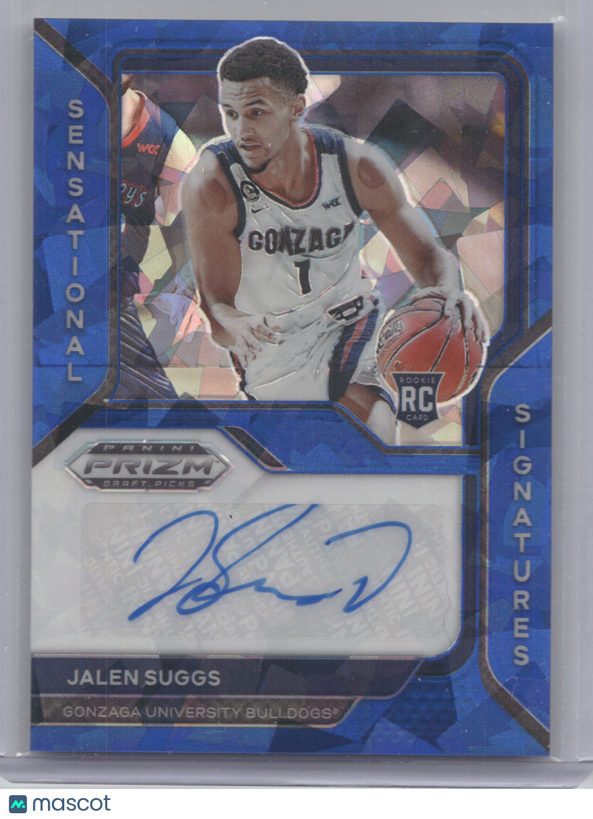 2021 Panini Prizm DP Sensational Signatures Jalen Suggs #JSU Blue Ice RC 16/25