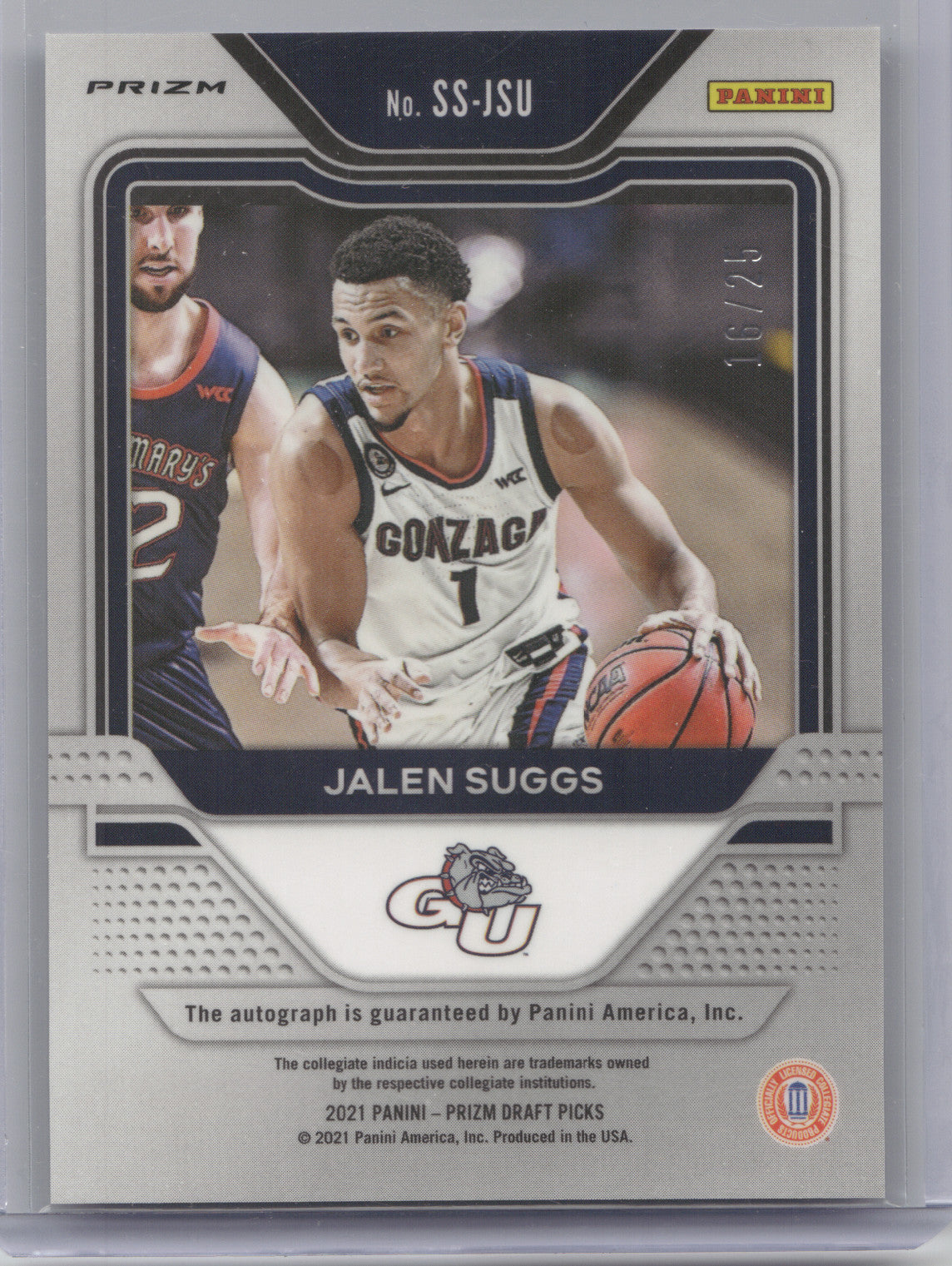 2021 Panini Prizm DP Sensational Signatures Jalen Suggs #JSU Blue Ice RC 16/25