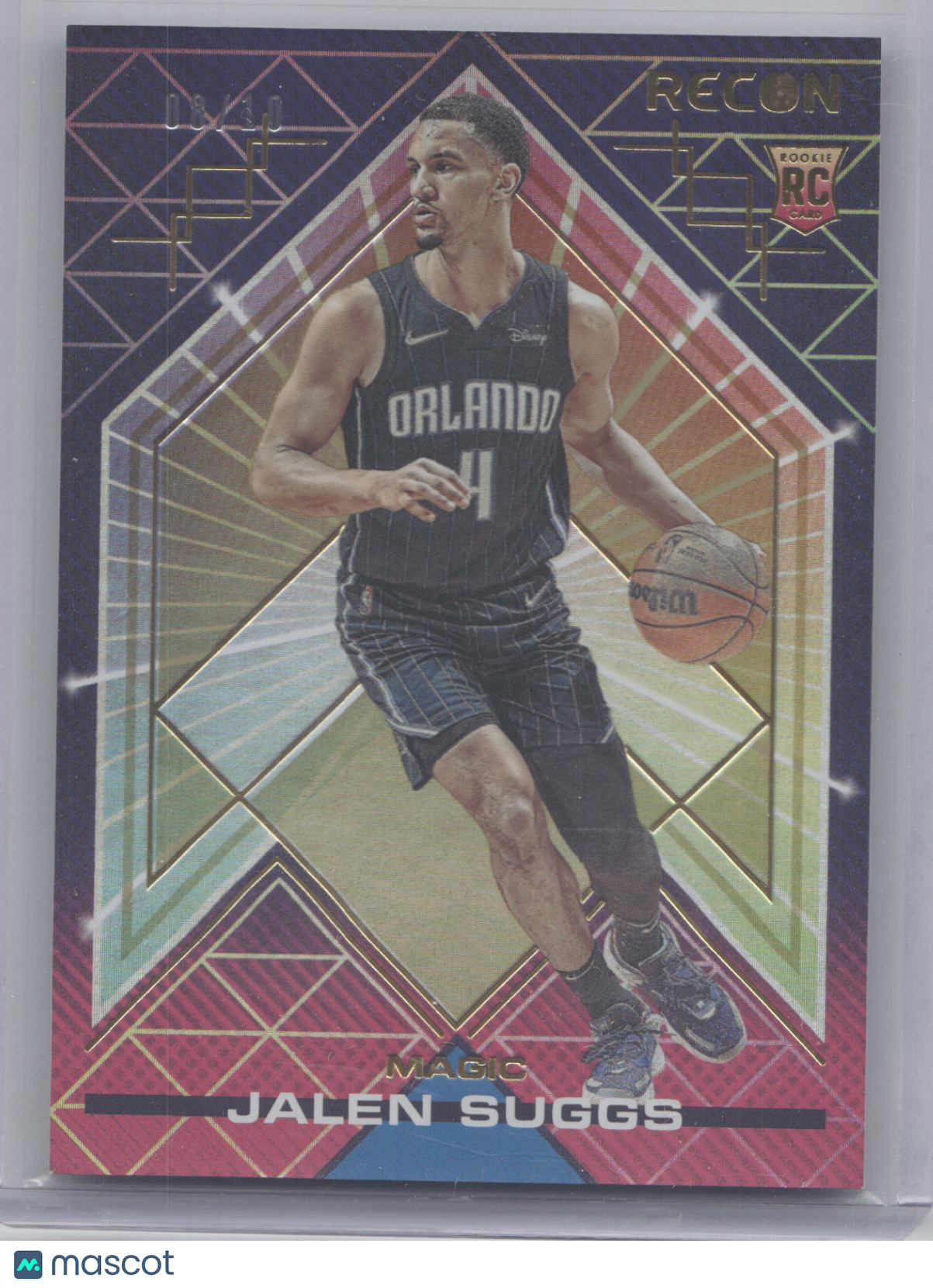 2021 Panini Recon Jalen Suggs #209 Gold 08/10 RC