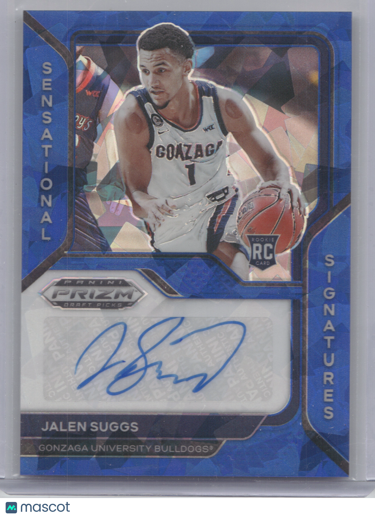 2021 Panini Prizm DP Sensational Signatures Jalen Suggs #JSU Blue Ice 01/25 RC