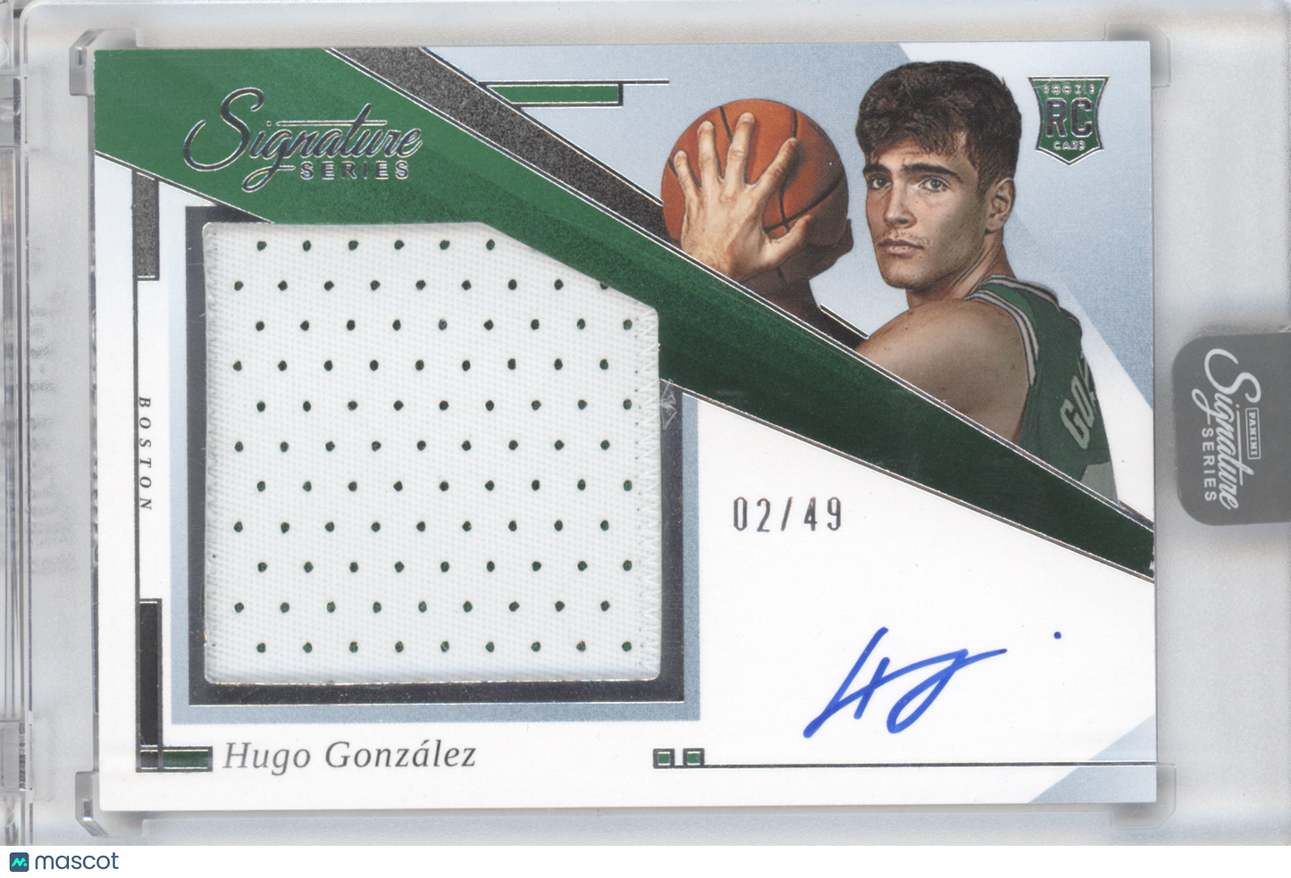 2025 Panini Signature Series Hugo González #RPA-HGZ 02/49 RC Memorabilia
