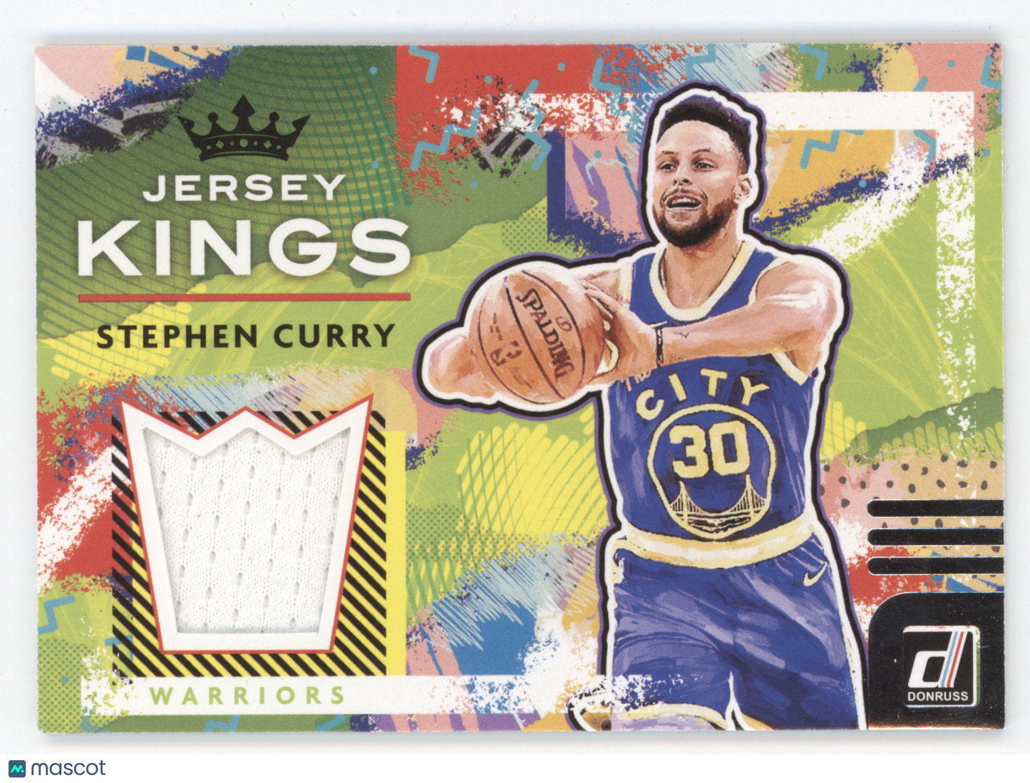 2021 Panini Donruss Jersey Kings Stephen Curry #JK-SCY Game-worn/used material