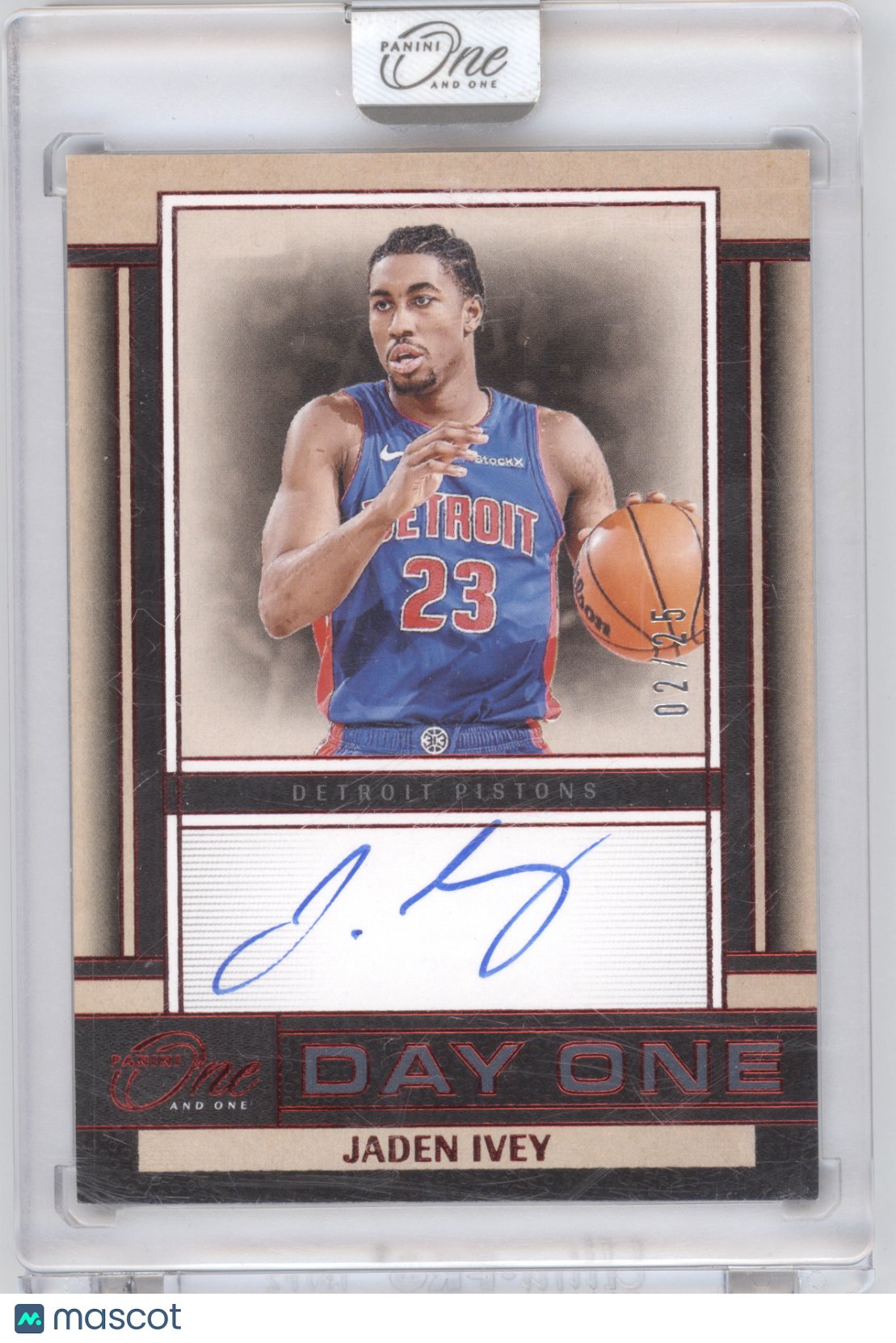2024 Panini One and One Day One Autograph Jaden Ivey #DOS-IVY 02/25