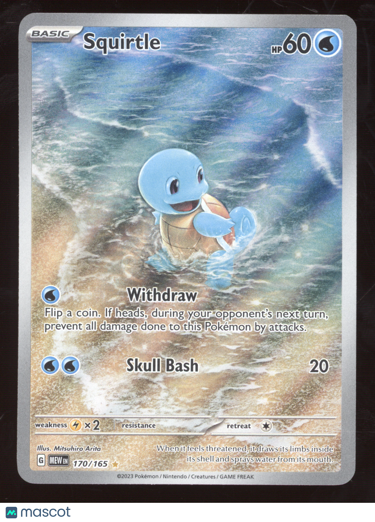 2023 Scarlet & Violet 151 Squirtle Secret Rare #170/165