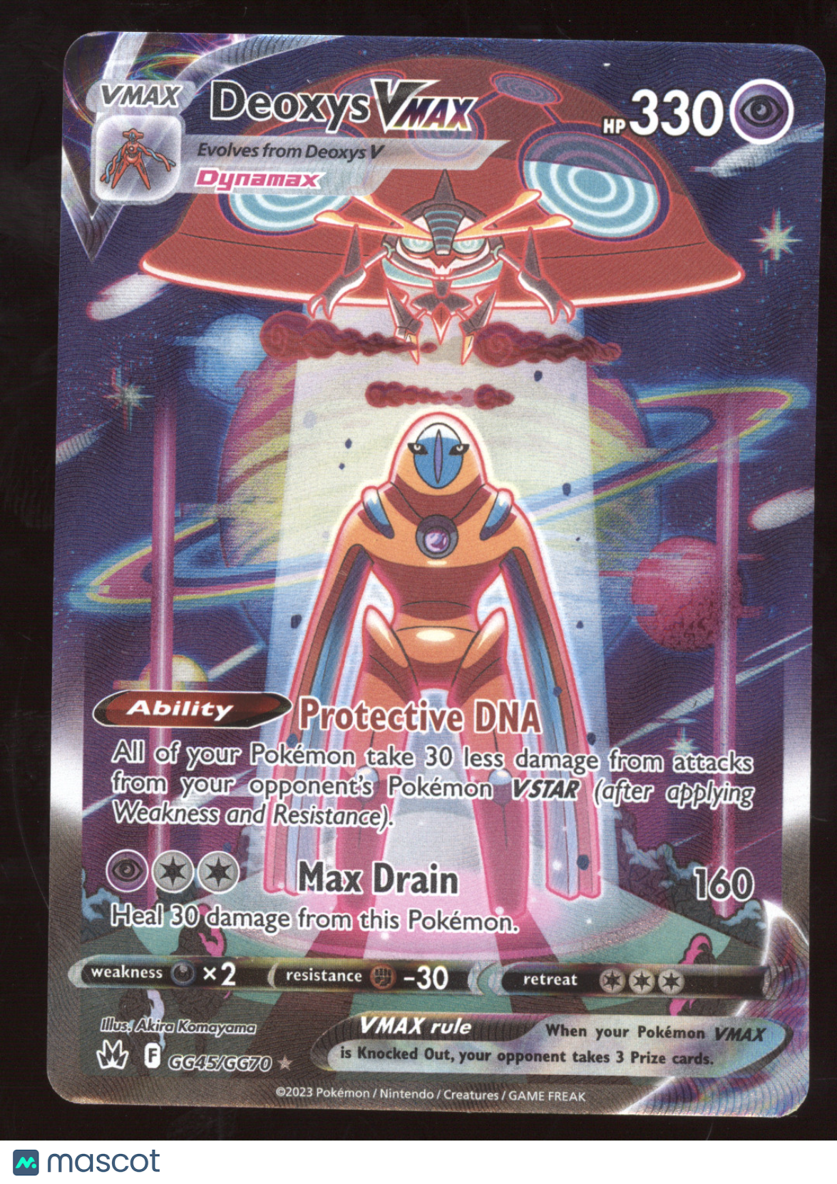 2023 Crown Zenith Deoxys VMAX Holo Rare #GG45/GG70