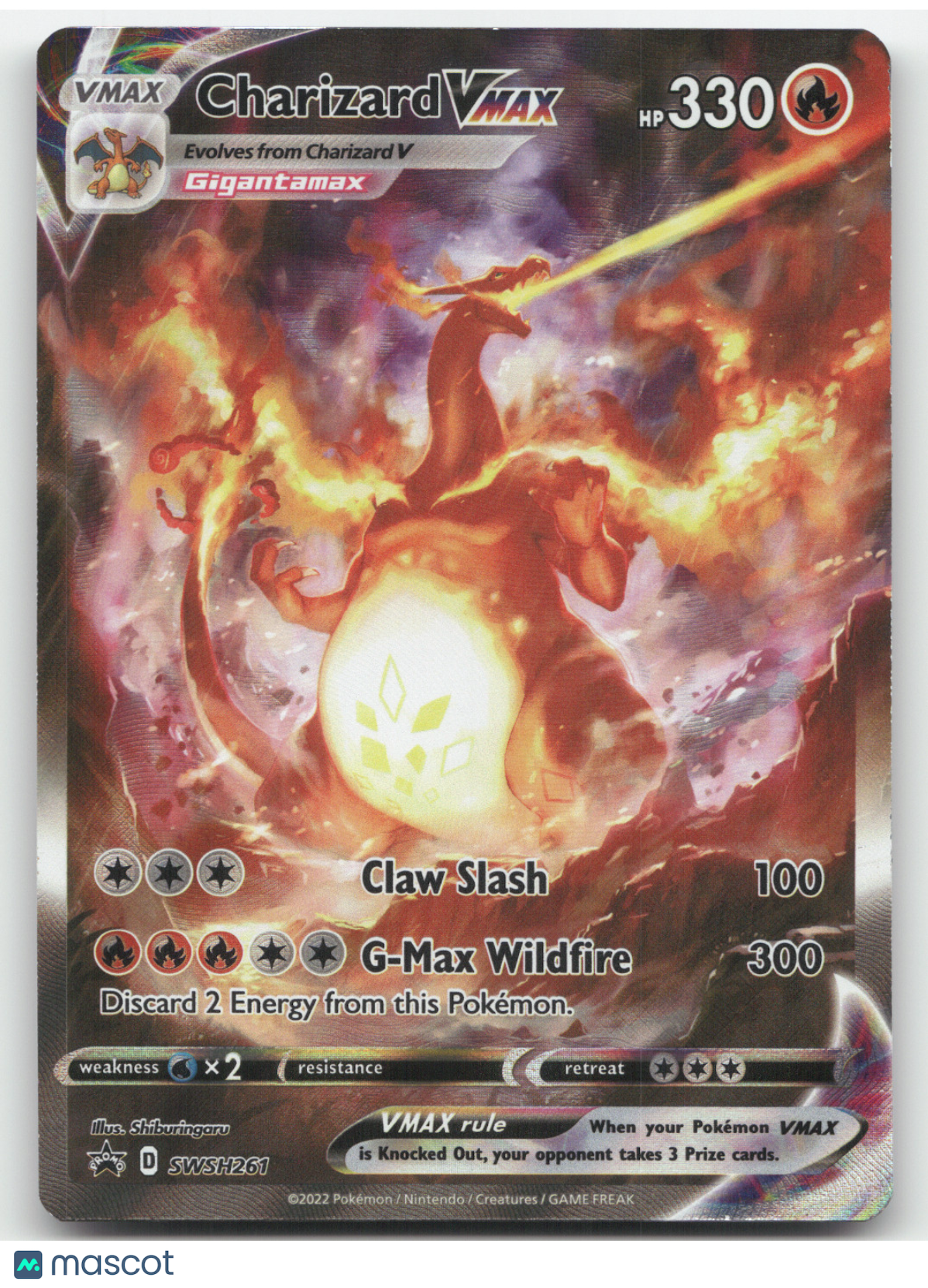 2022 Sword & Shield Charizard VMAX Black Star Promo #SWSH261
