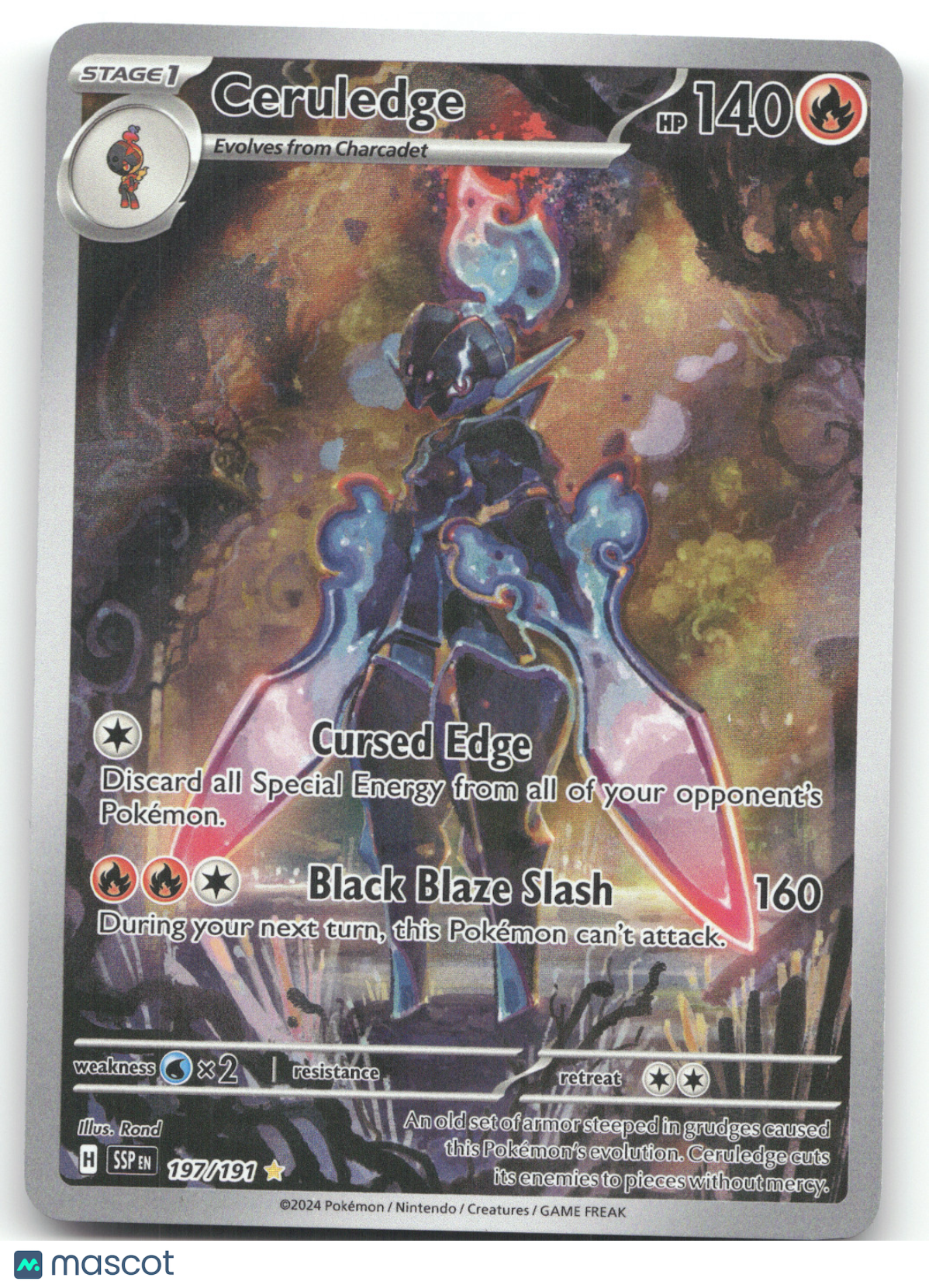 2024 Surging Sparks Ceruledge Secret Rare #197/191