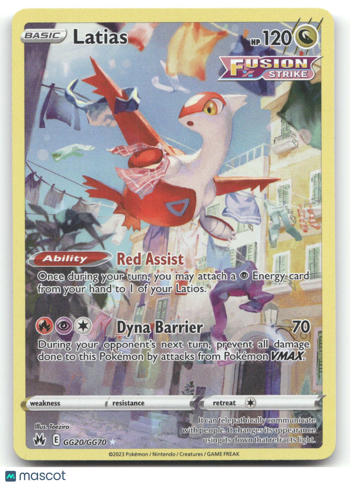 2023 Crown Zenith Latias Holo Rare #GG20/GG70