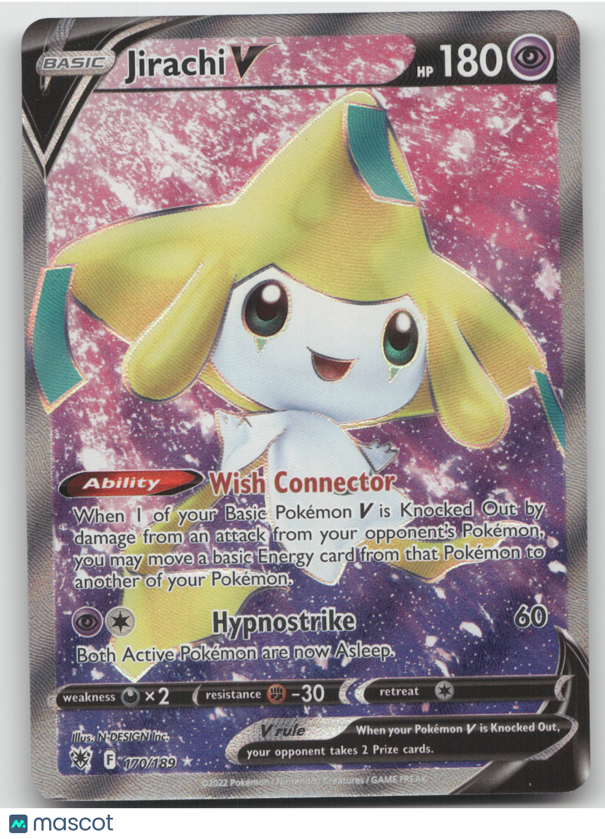 2022 Astral Radiance Jirachi V Ultra Rare #170/189