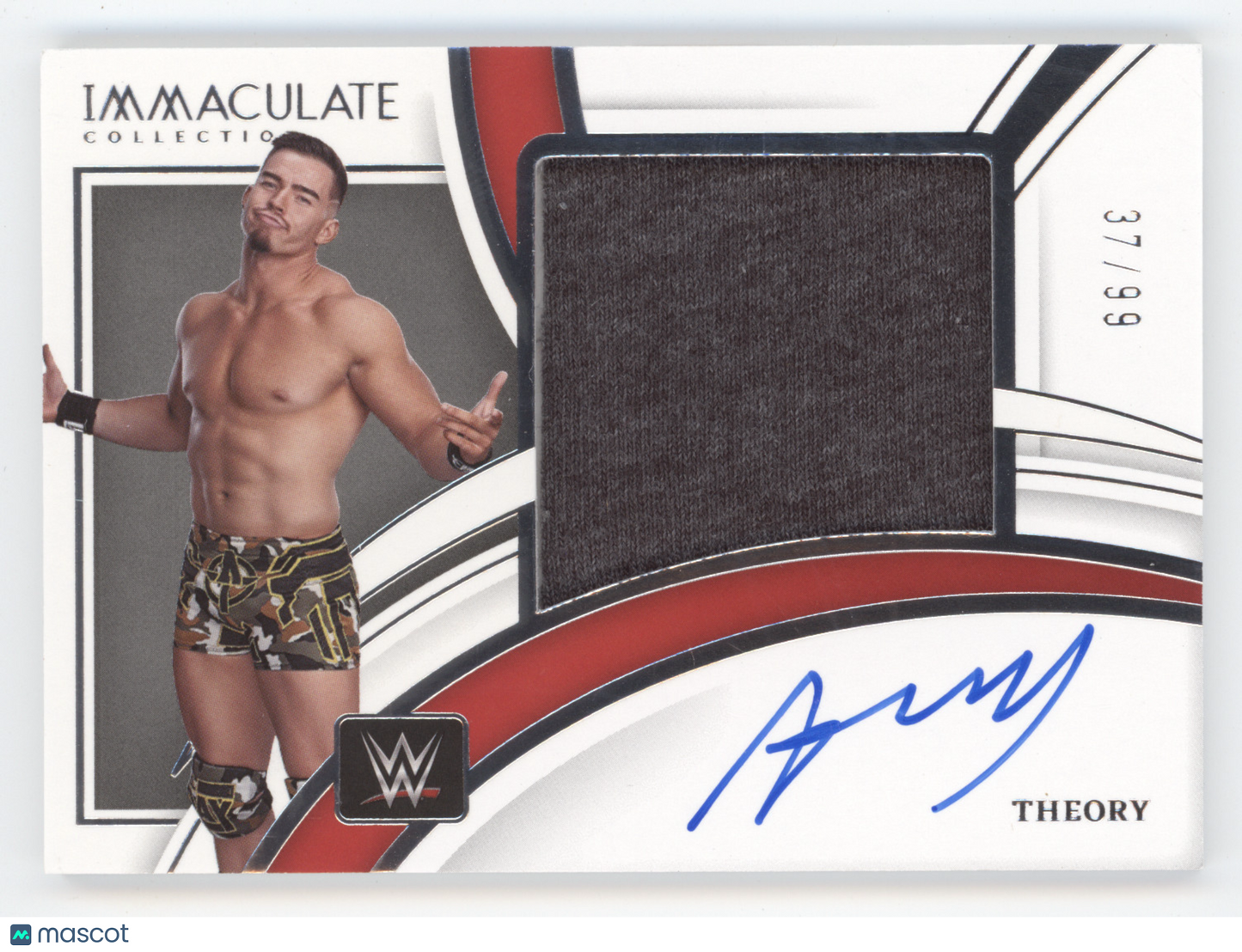 2022 Panini Immaculate Collection WWE Theory #PM-THR 37/99 Superstar-worn Auto