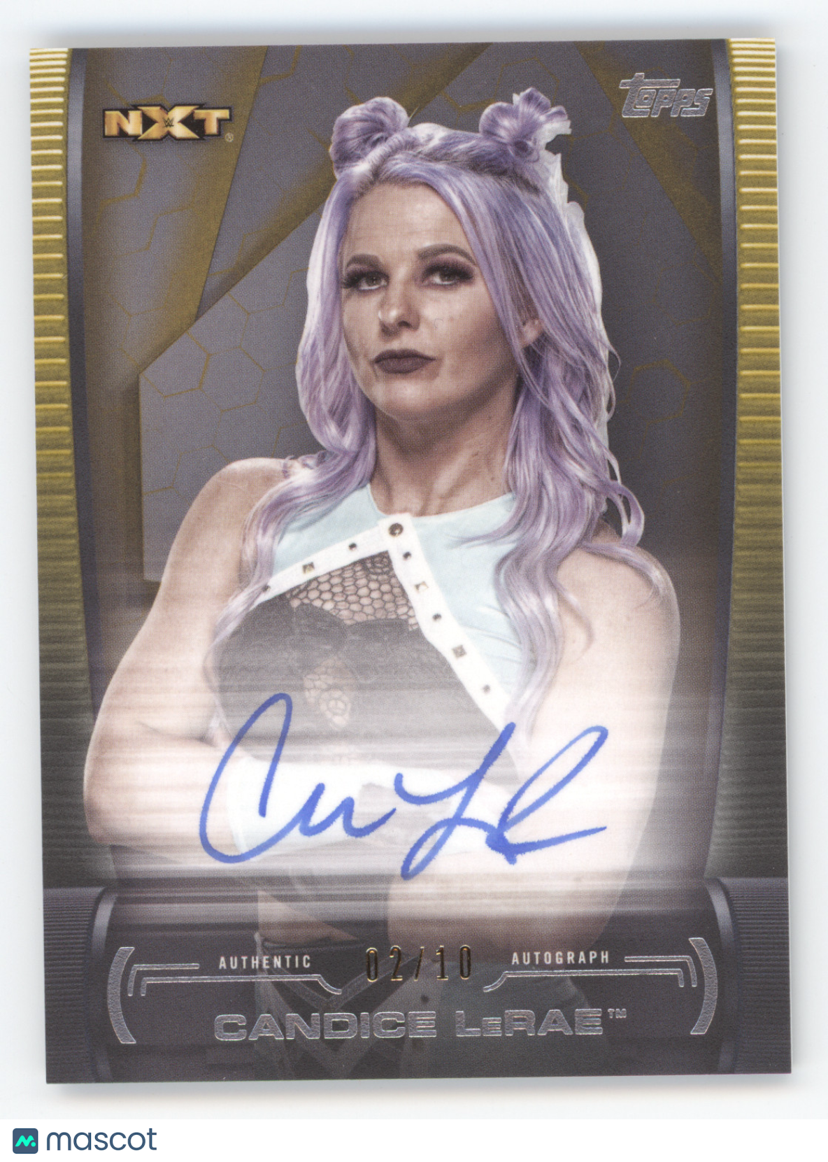 2021 Topps WWE Undisputed Autograph Candice LeRae #A-CL Gold 02/10
