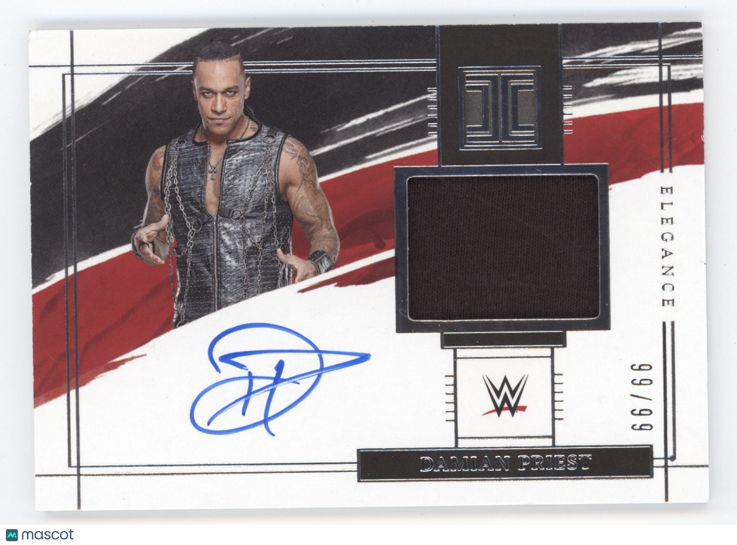 2022 Panini Impeccable WWE Elegance Damian Priest #EM-DPS 99/99 Superstar-worn