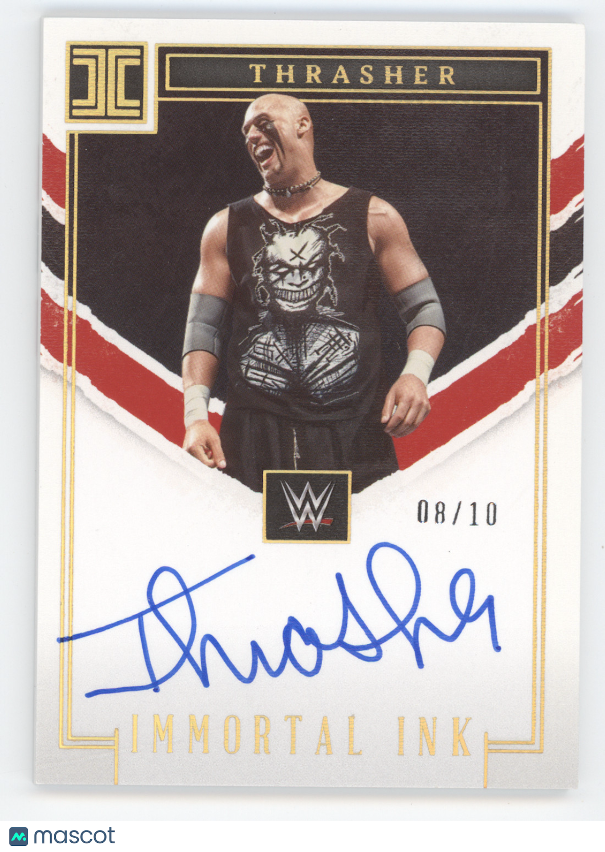 2023 Panini Impeccable WWE Immortal Ink Thrasher #IM-THR 08/10