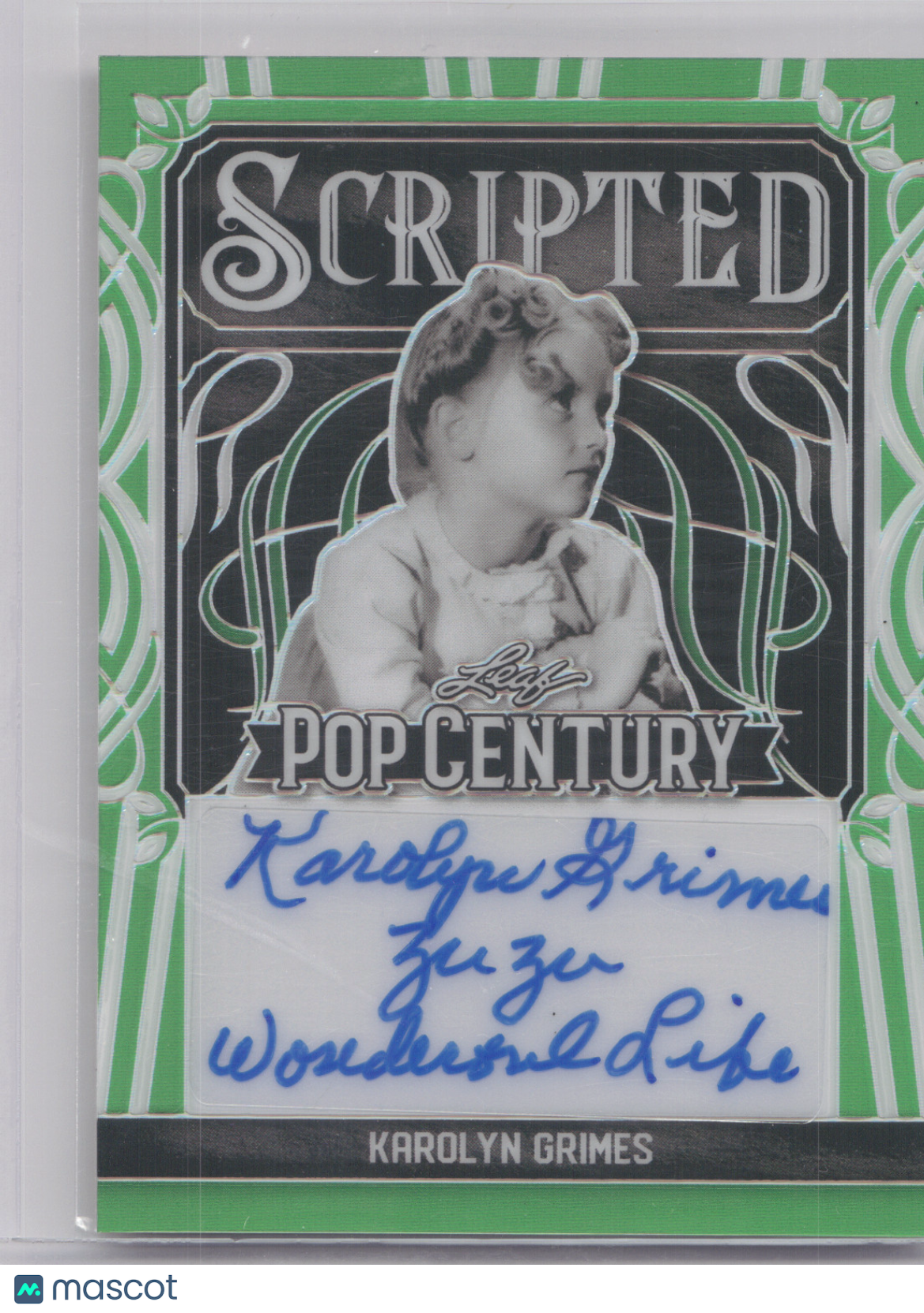 2024 Leaf Pop Century Scripted Karolyn Grimes 3/4 Inscribed #SC-KG1