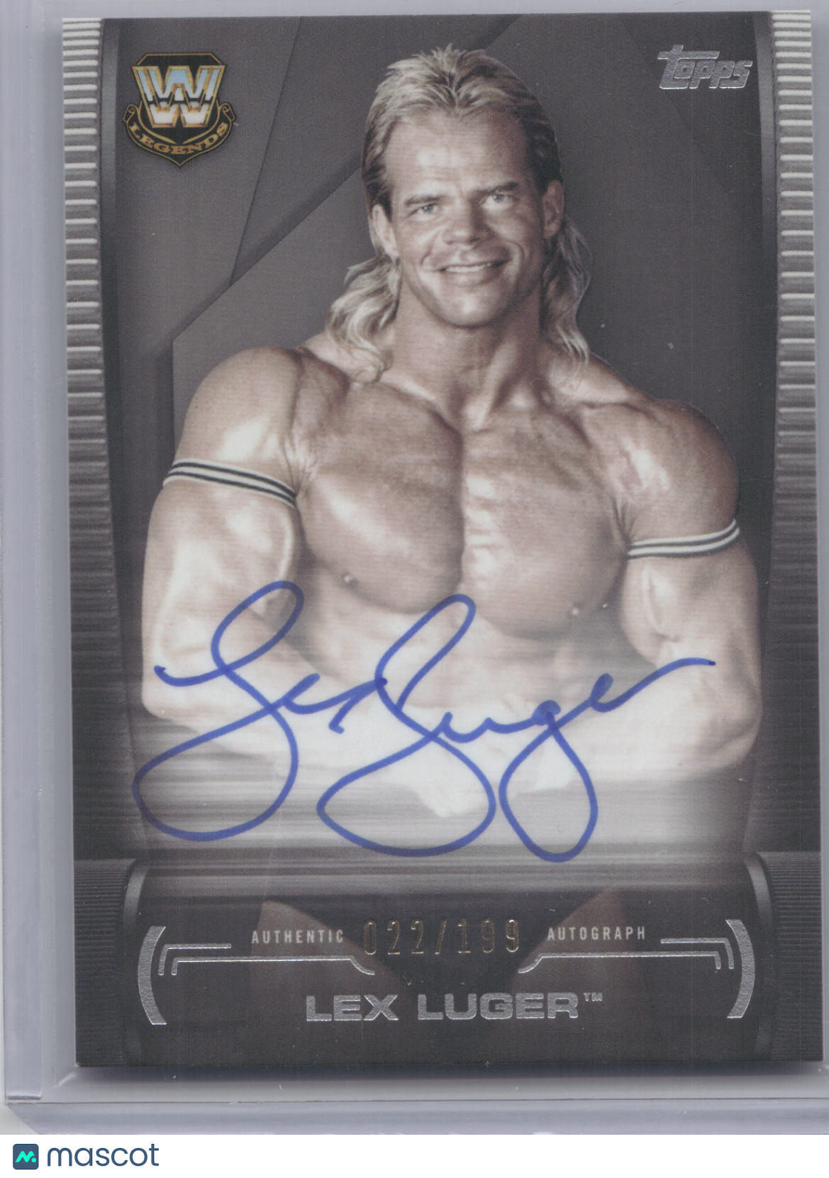 2021 Topps WWE Undisputed Lex Luger #A-LL Authentic Superstar Autograph 022/199