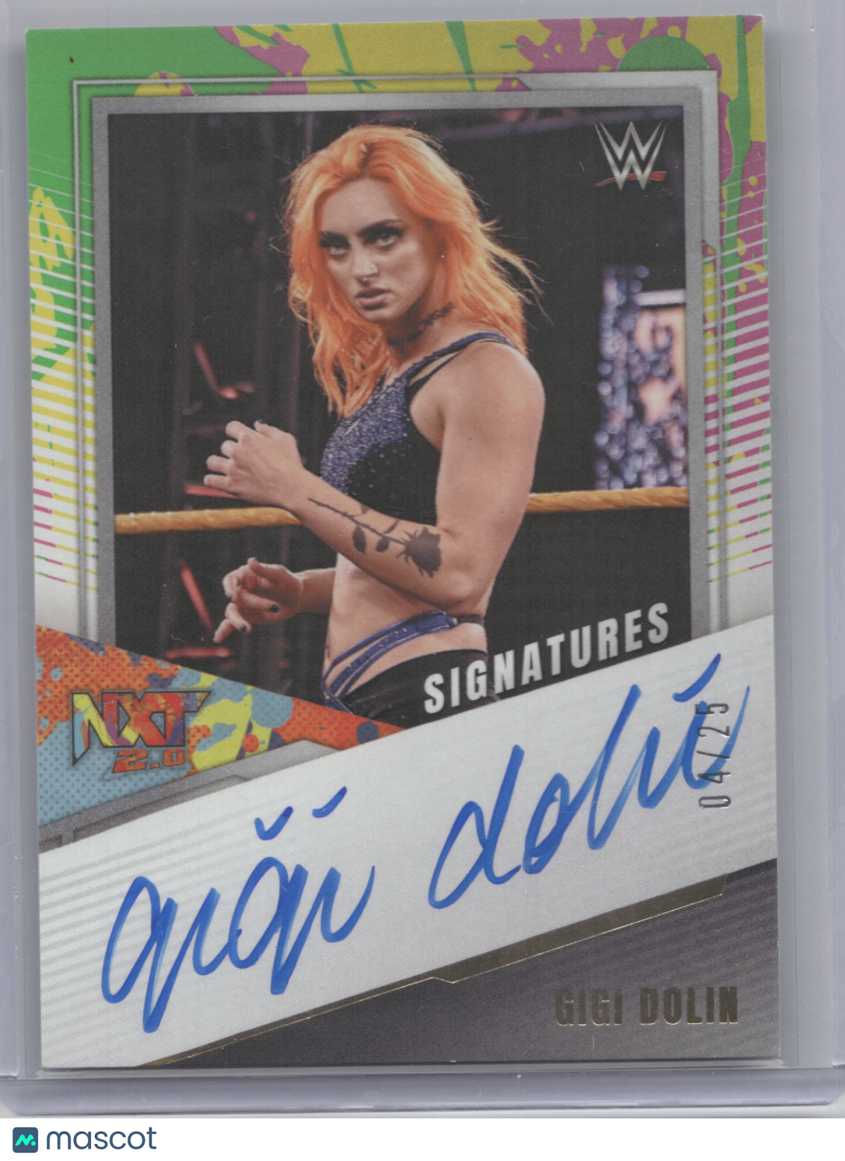 2022 Panini NXT WWE Signatures Gigi Dolin #NS-GGD 04/25