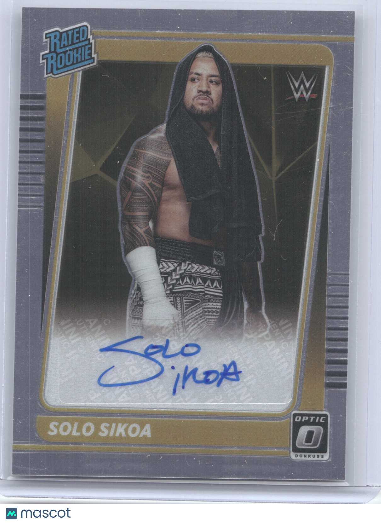 2022 Panini Chronicles Donruss Optic WWE Solo Sikoa #RR-SSK Autograph