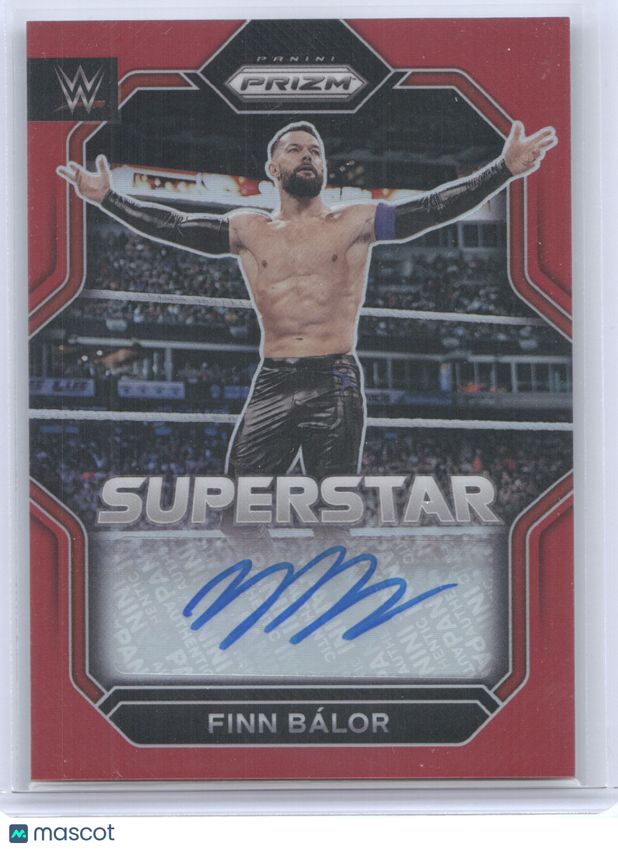 2023 Panini Prizm WWE Superstar Autograph Finn Bálor #SA-FBL Red 93/99
