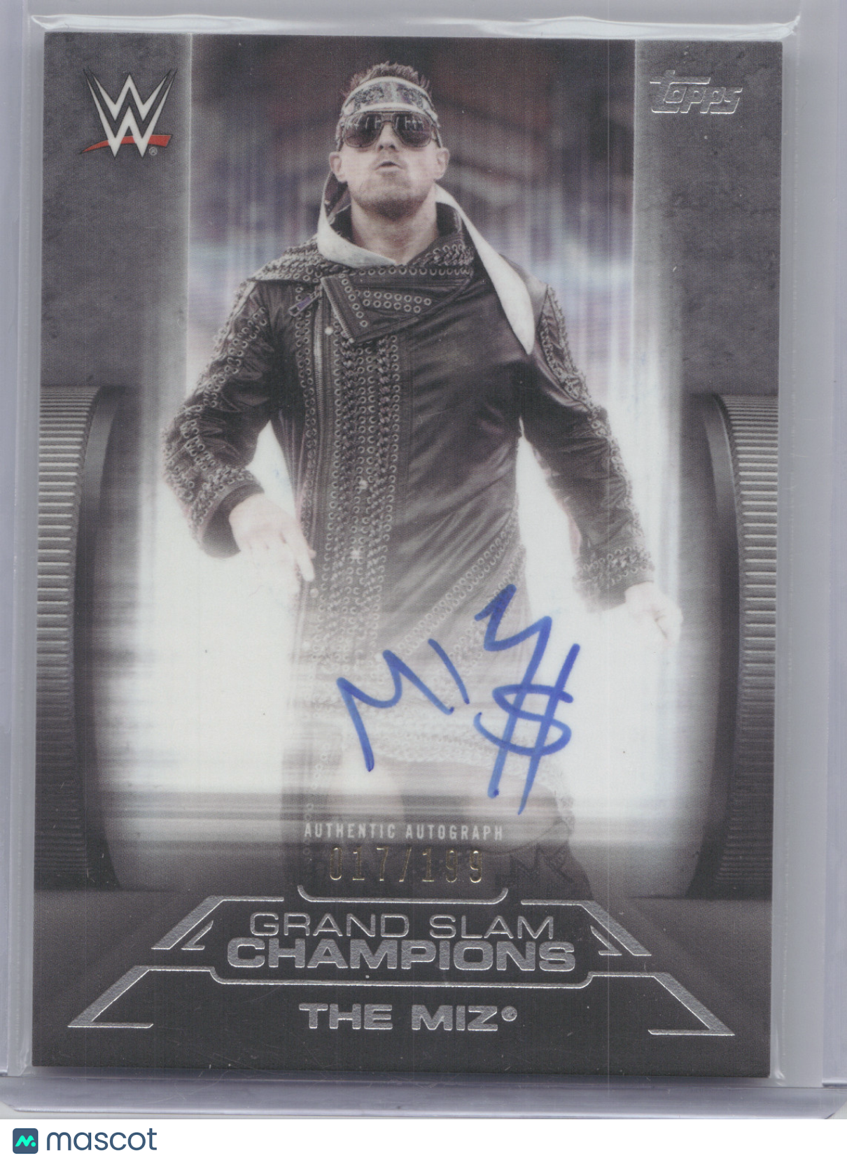 2021 Topps WWE Undisputed Grand Slam Champions The Miz #GA-TM 017/199