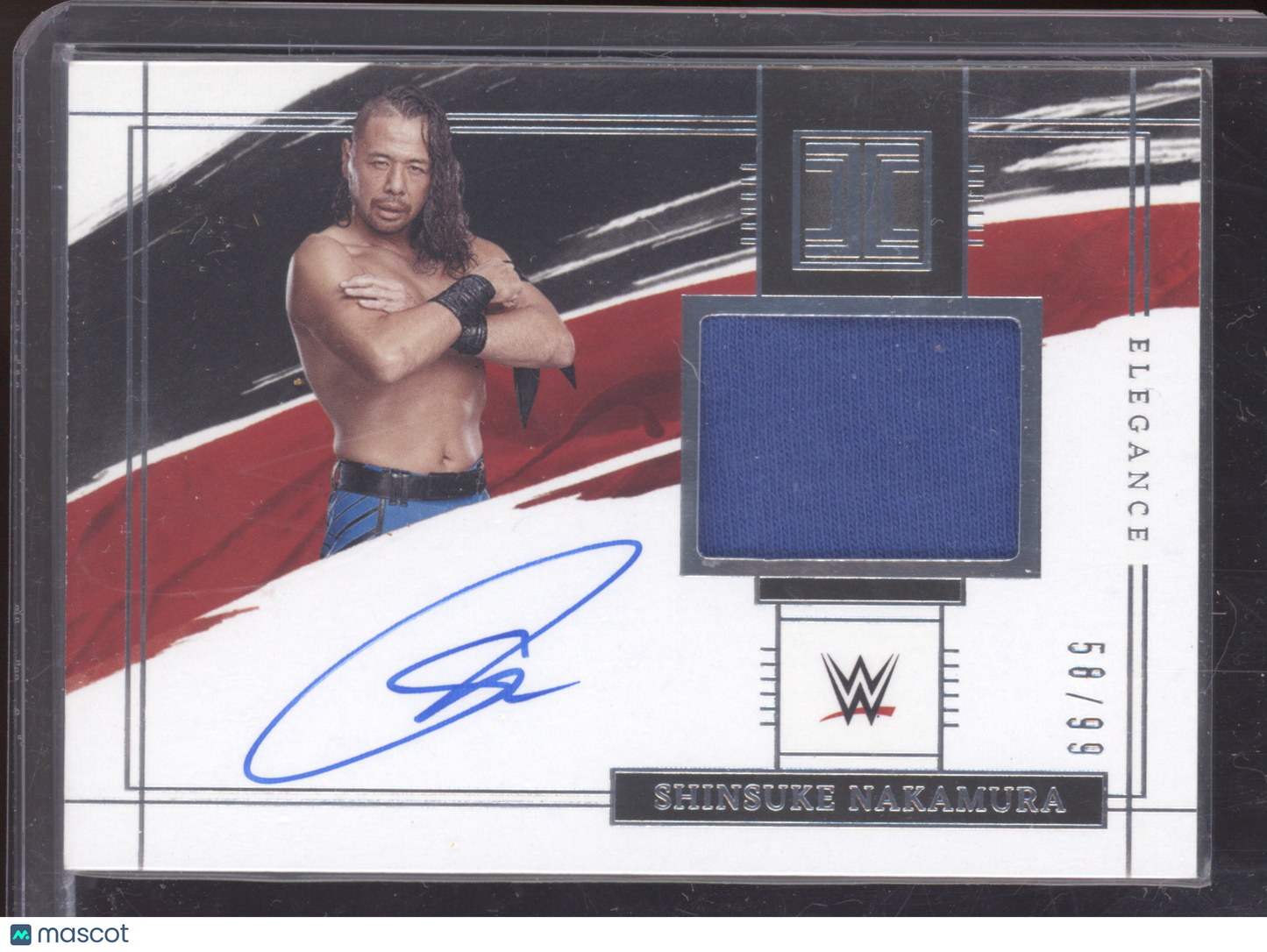 2022 Panini Impeccable WWE Elegance Shinsuke Nakamura #SHN Superstar-worn 58/99