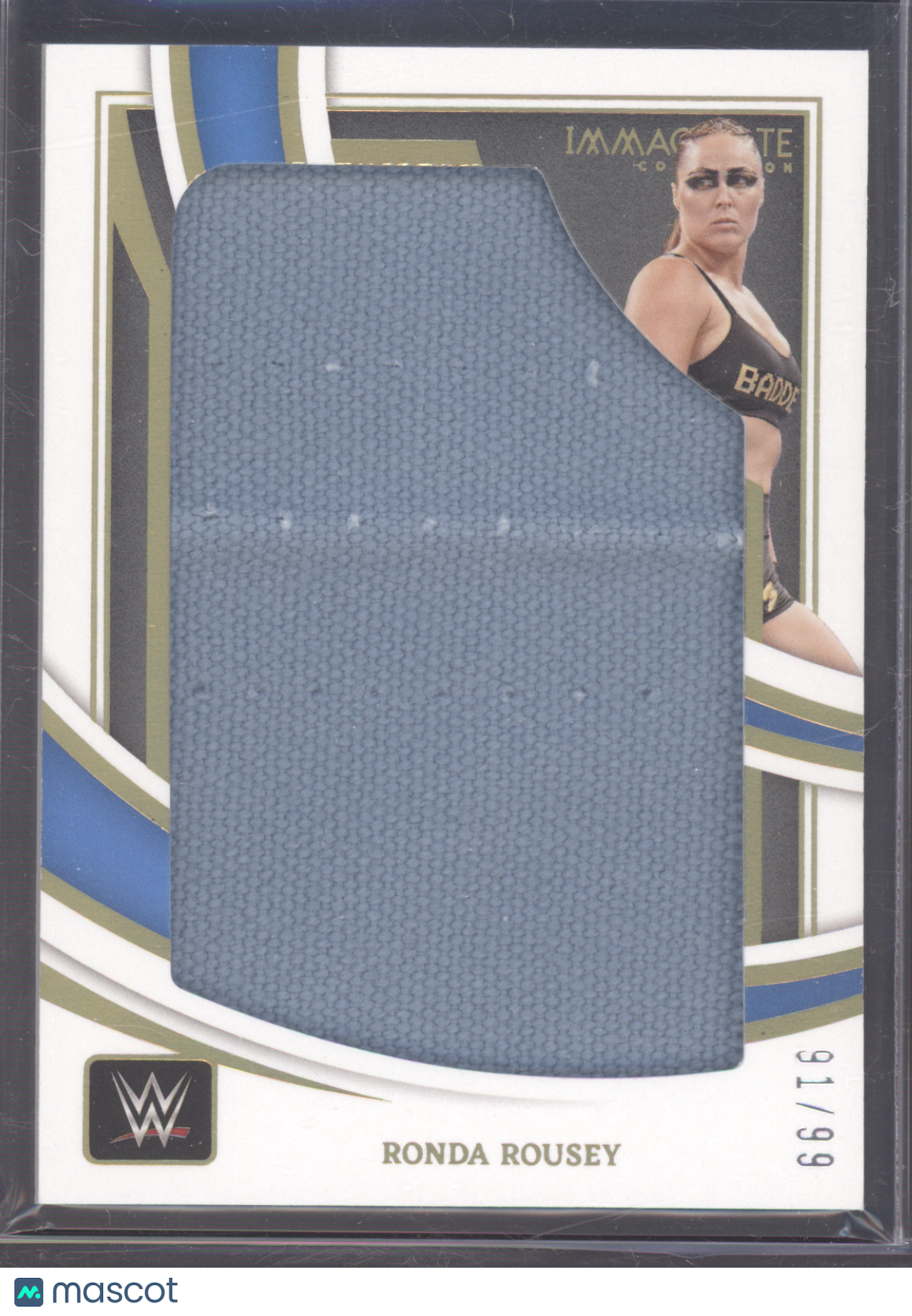 2022 Panini Immaculate Collection WWE Ronda Rousey #RRS2 91/99 Jumbo Ring Canvas