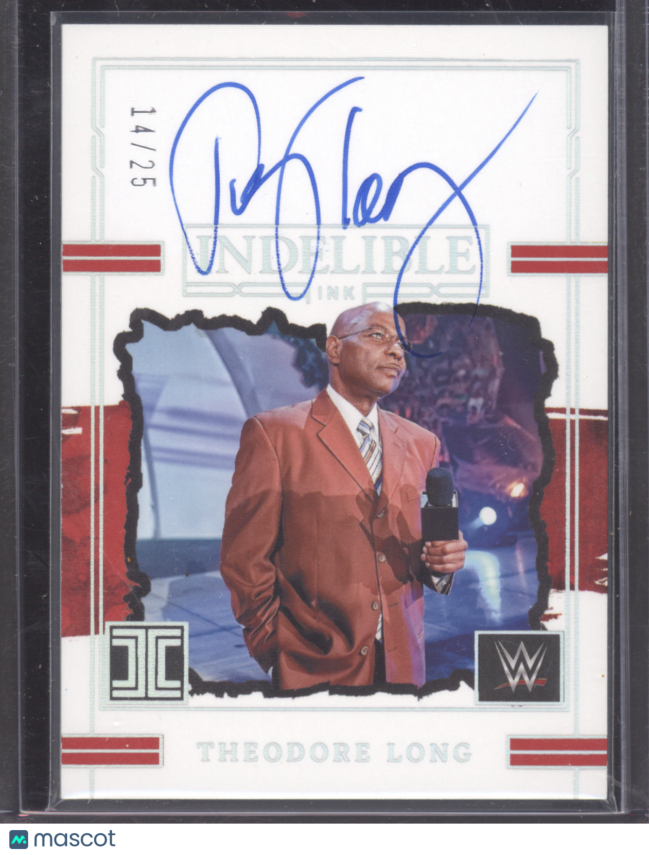 2023 Panini Impeccable WWE Indelible Ink Theodore Long #IN-TLG 14/25