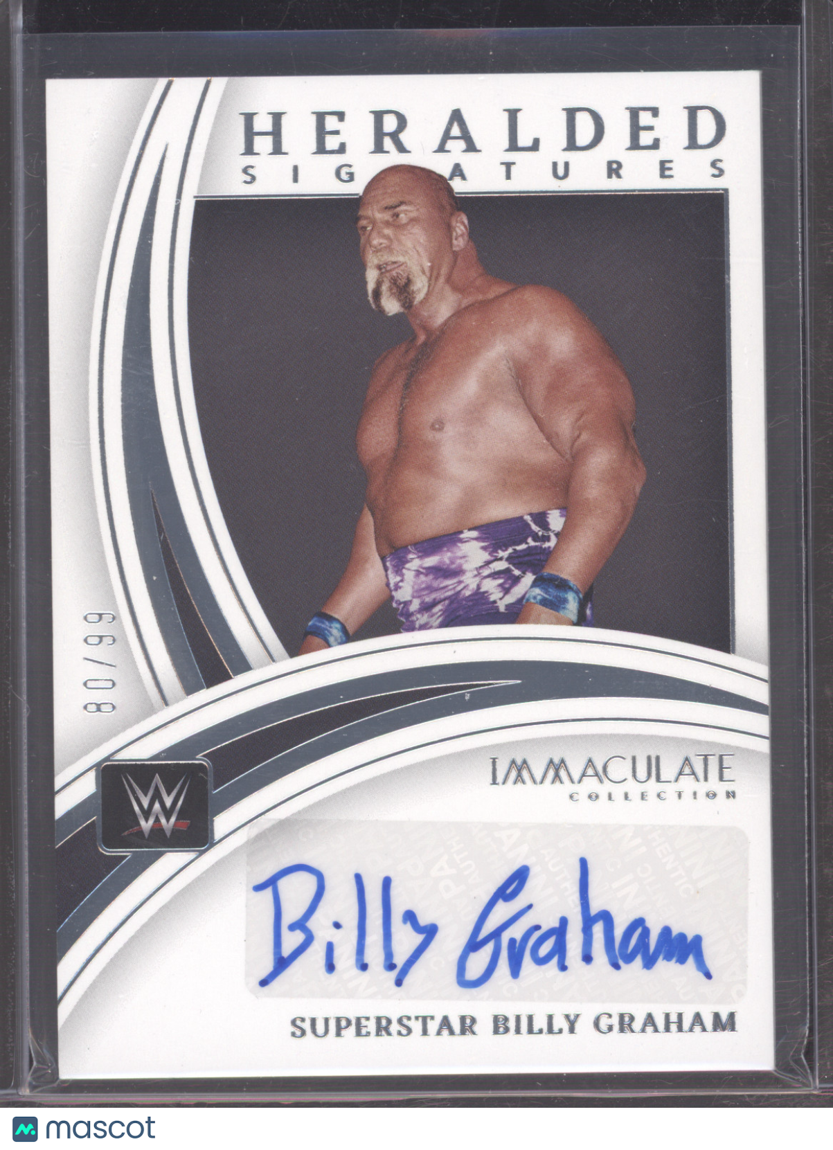 2022 Panini Immaculate WWE Superstar Billy Graham #SBG 80/99 Heralded Signatures